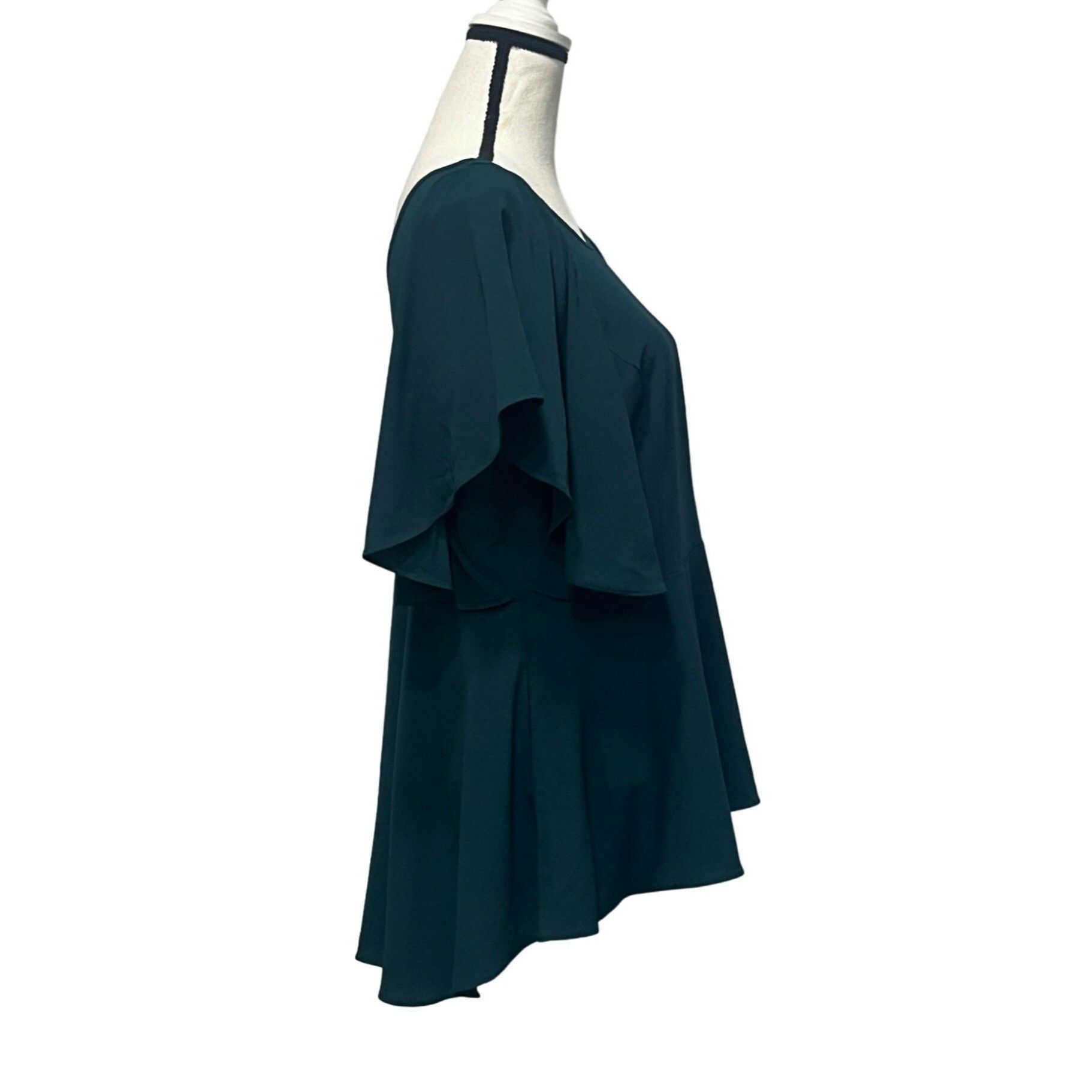 Other City Chic Romantic Mood PeplumTop, Jade, Size XXS (US 12)-se Size XL / US 12-14 / IT 48-50 - 3 Thumbnail