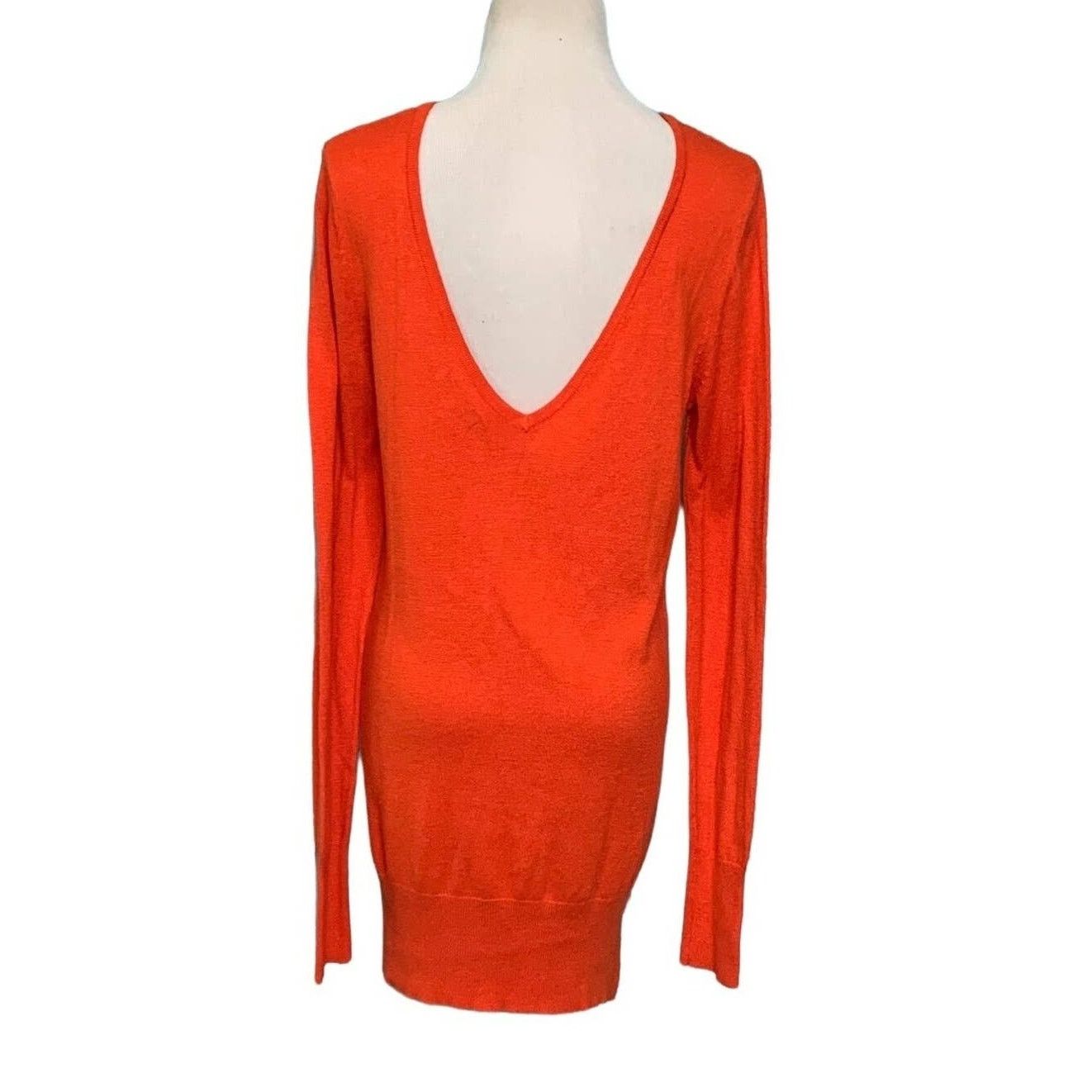 Jennifer Lopez Jennifer Lopez orange mini sweater dress size medium Size S / US 4 / IT 40 - 2 Thumbnail
