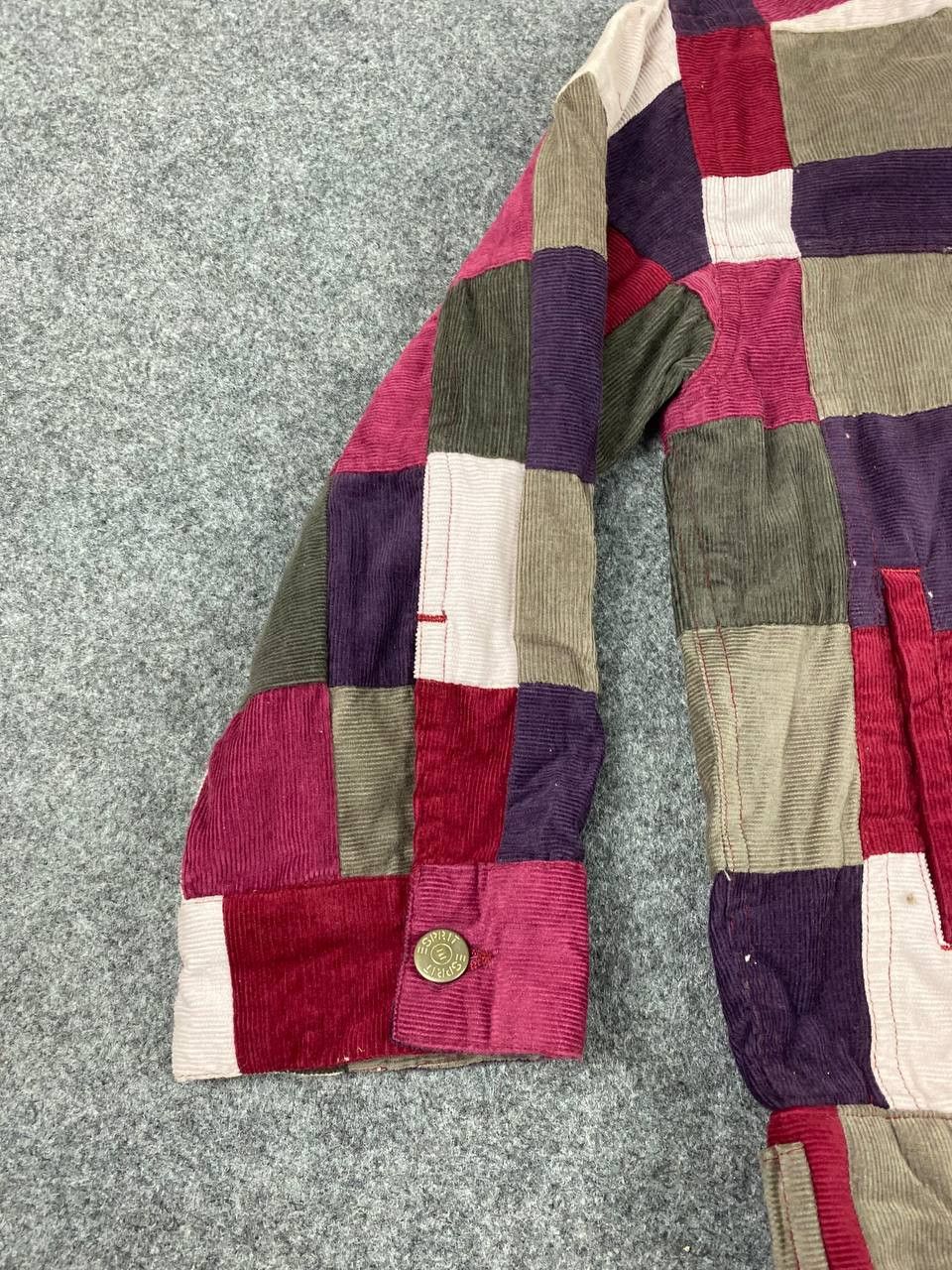 Esprit esprit multicolor patchwork corduroy jacket nice design Size US M / EU 48-50 / 2 - 4 Thumbnail