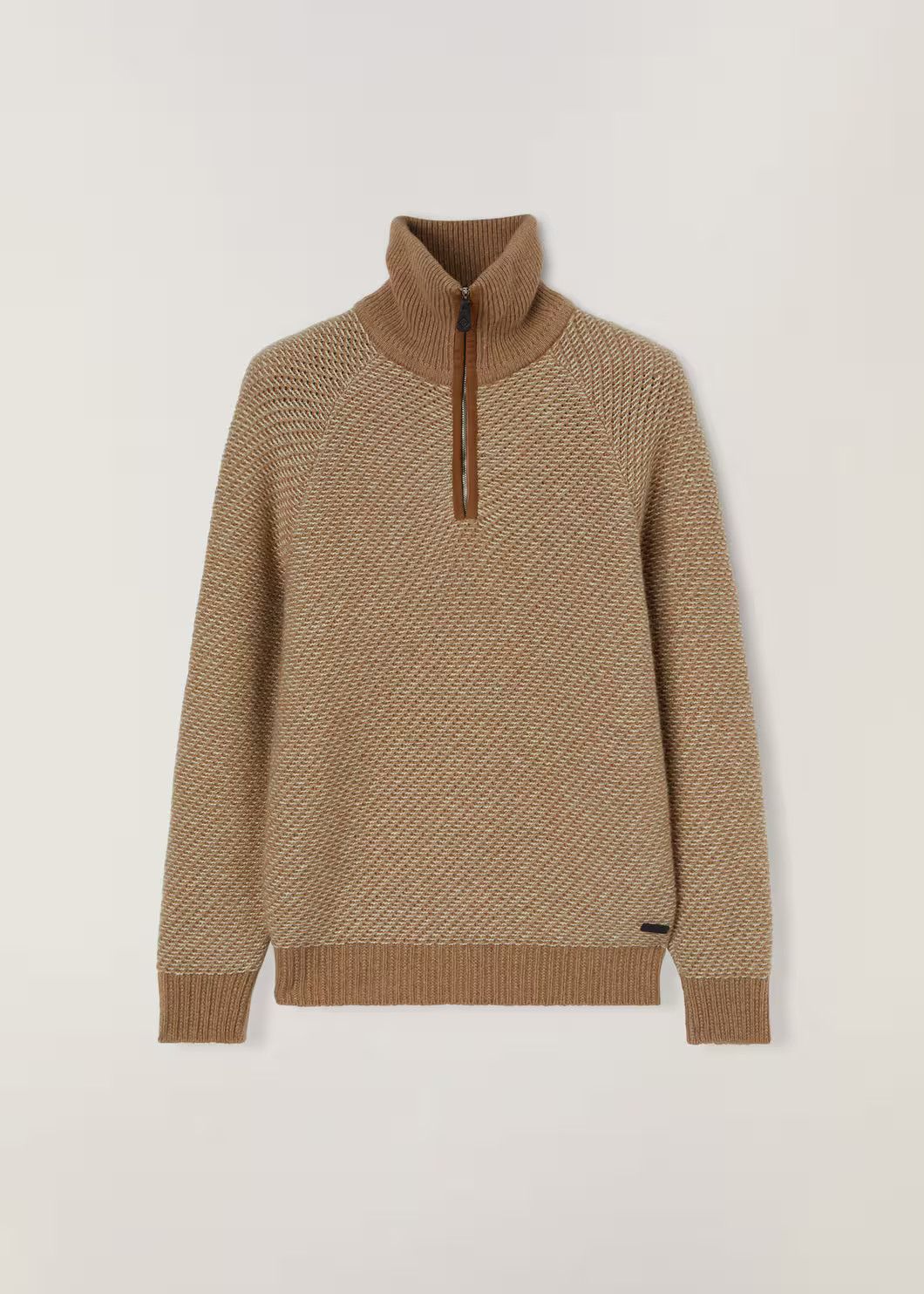 Loro Piana o1w1db10125 FAN2313 Bayan Half-Zip Sweater in Brown Size US S / EU 44-46 / 1 - 1 Thumbnail