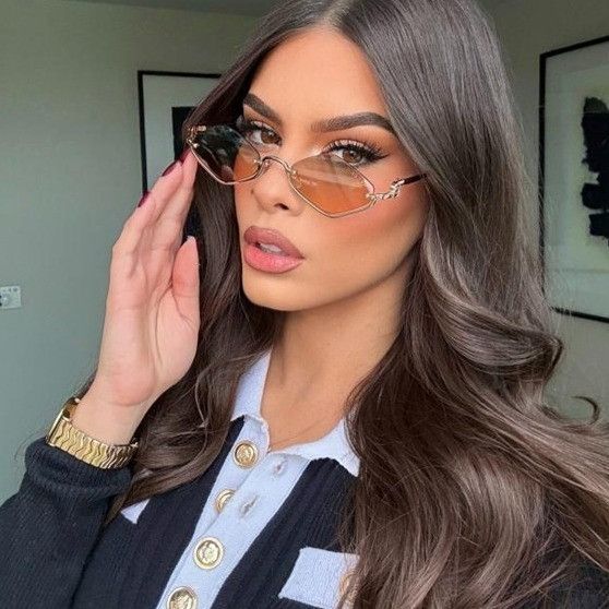 Gucci Gucci GG1604S 004 Sunglasses Gold Geometric Frame Size ONE SIZE - 2 Thumbnail