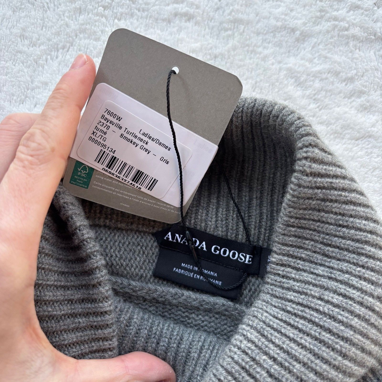 Canada Goose Canada Goose Smokey Grey Baysville Knit Turtleneck - XL Size XL / US 12-14 / IT 48-50 - 3 Thumbnail