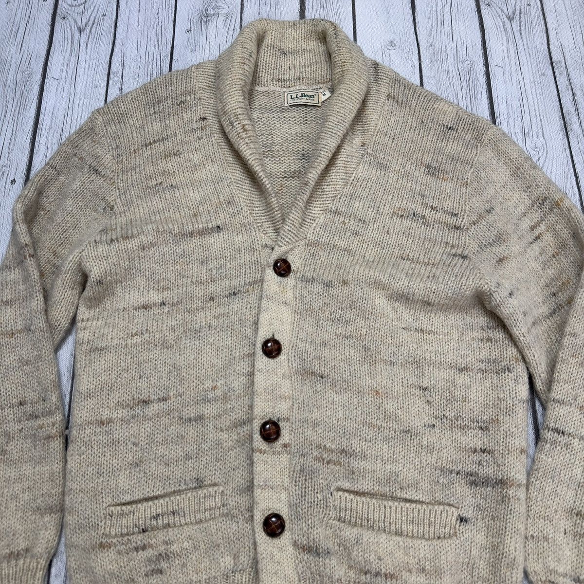 L.L. Bean × Vintage Vintage LL Bean wool cardigan sweater Size US M / EU 48-50 / 2 - 3 Thumbnail