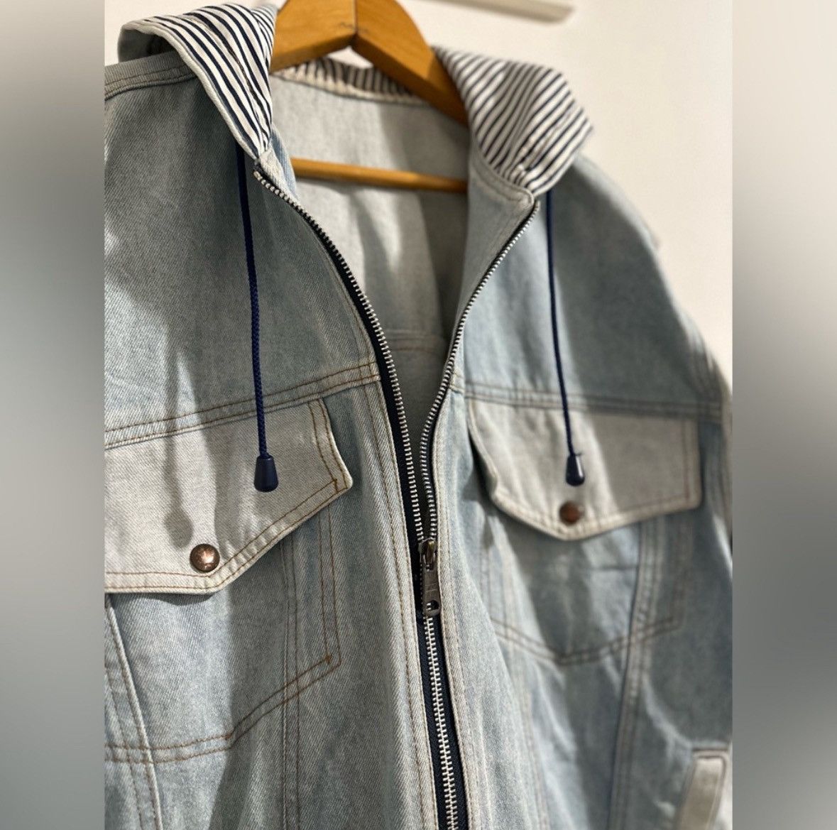 Fiorucci Vintage Jeans Denim Jacket with Hood Size US M / EU 48-50 / 2 - 5 Thumbnail