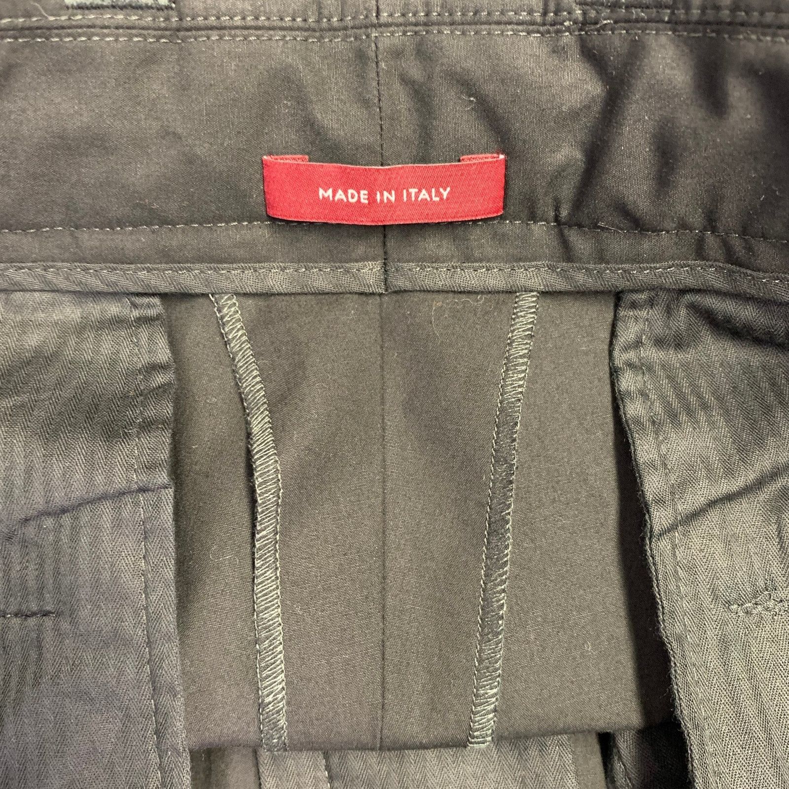 Gucci GUCCI Size 36 Black Cotton Flat Front Casual Pants Size US 36 / EU 52 - 6 Thumbnail