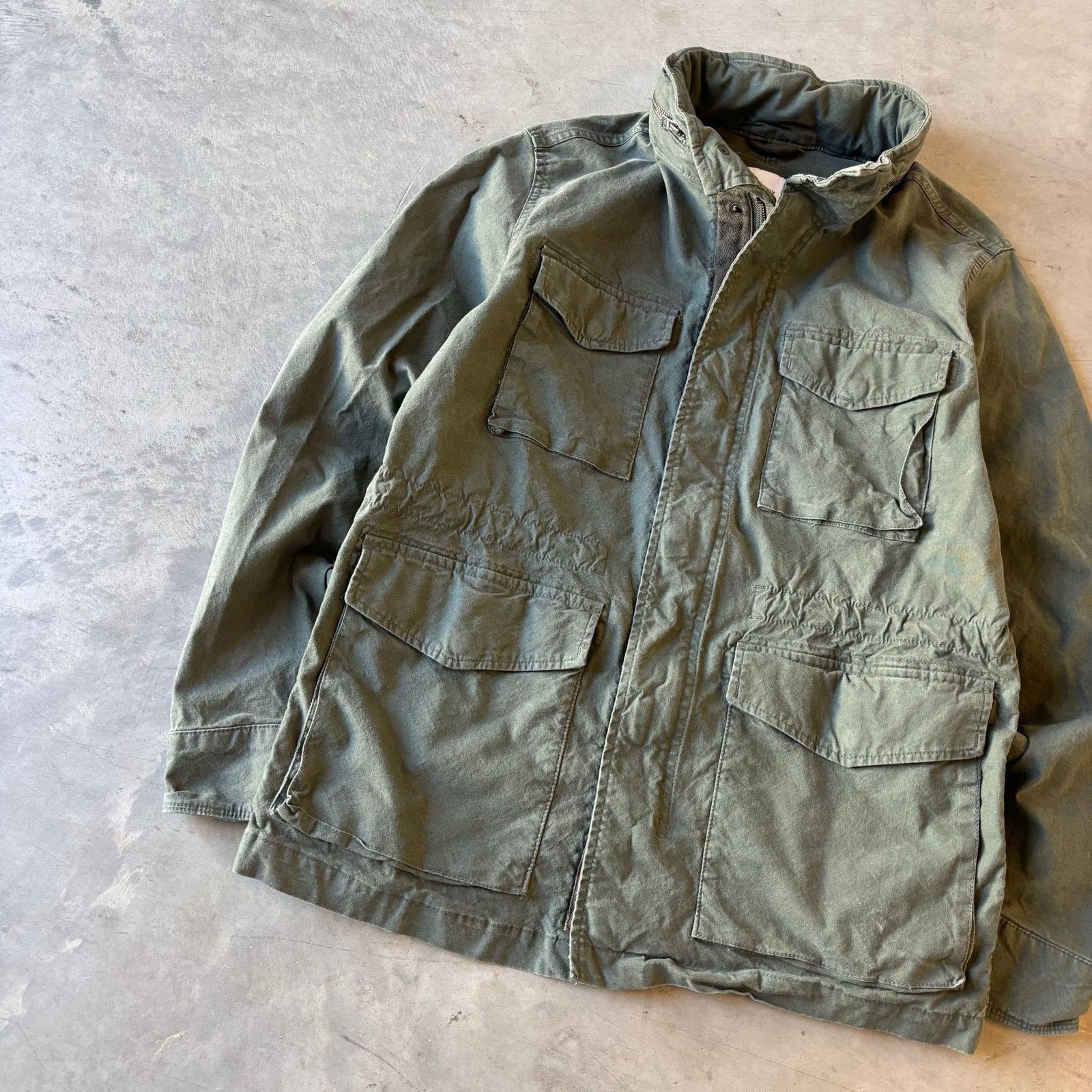 Vintage Vintage Green Earthtone Utility Jacket Size US S / EU 44-46 / 1 - 2 Thumbnail
