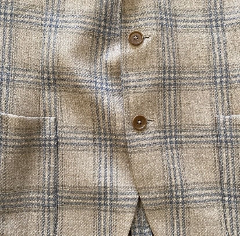 Tombolini Tombolini Wool Silk Blend Jacket Size 52L Size 52L - 5 Thumbnail