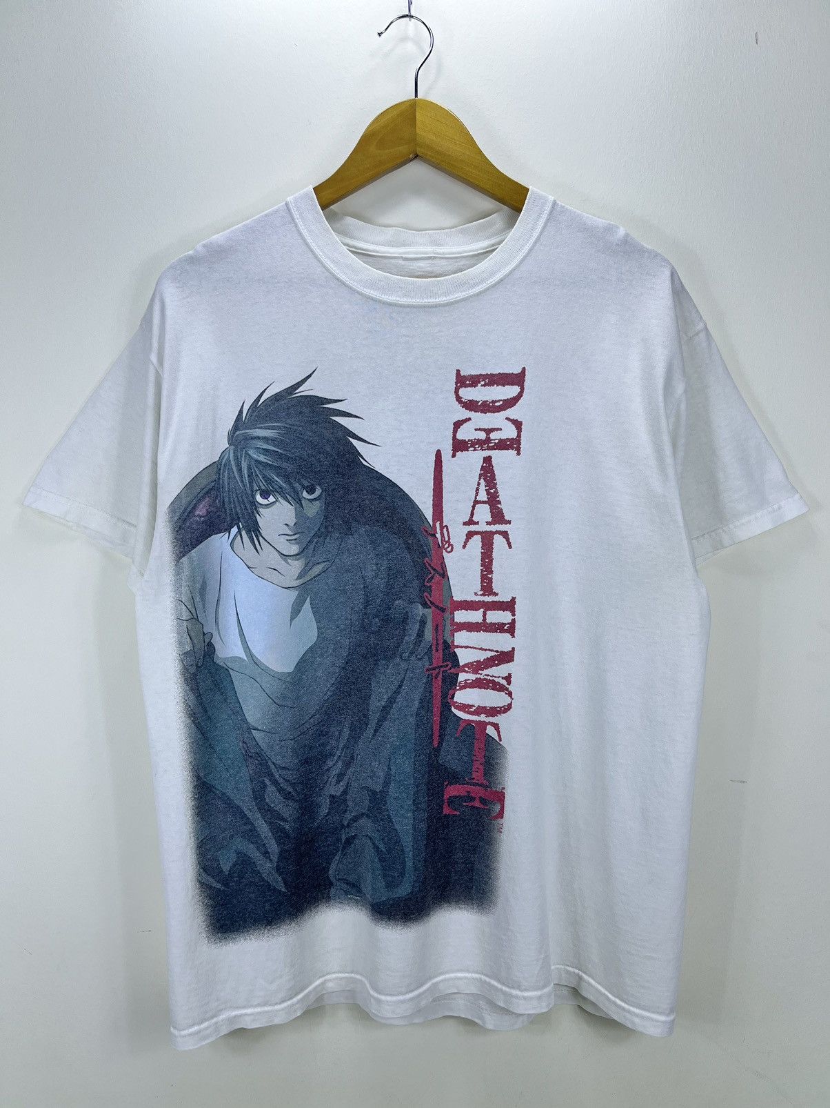 Anime Vintage Death Note Tee (L Lawliet) Over Print 🔥 Size US L / EU 52-54 / 3 - 2 Thumbnail
