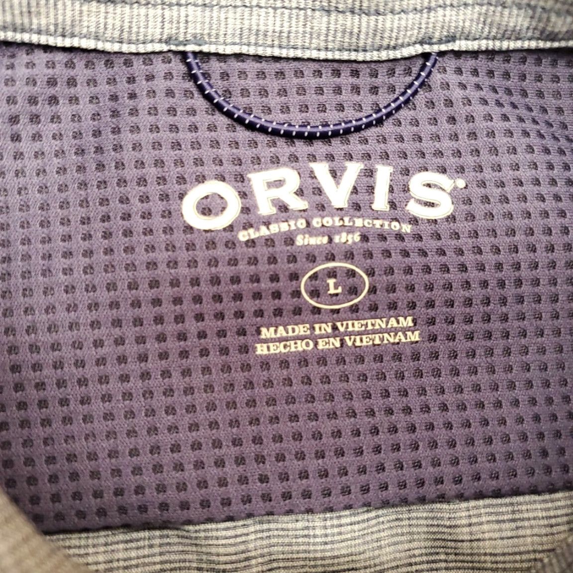 Orvis VINTAGE Orvis Shirt Men L Blue Classic Collection Performance Travel Lightweight Outdoor Size US L / EU 52-54 / 3 - 3 Thumbnail