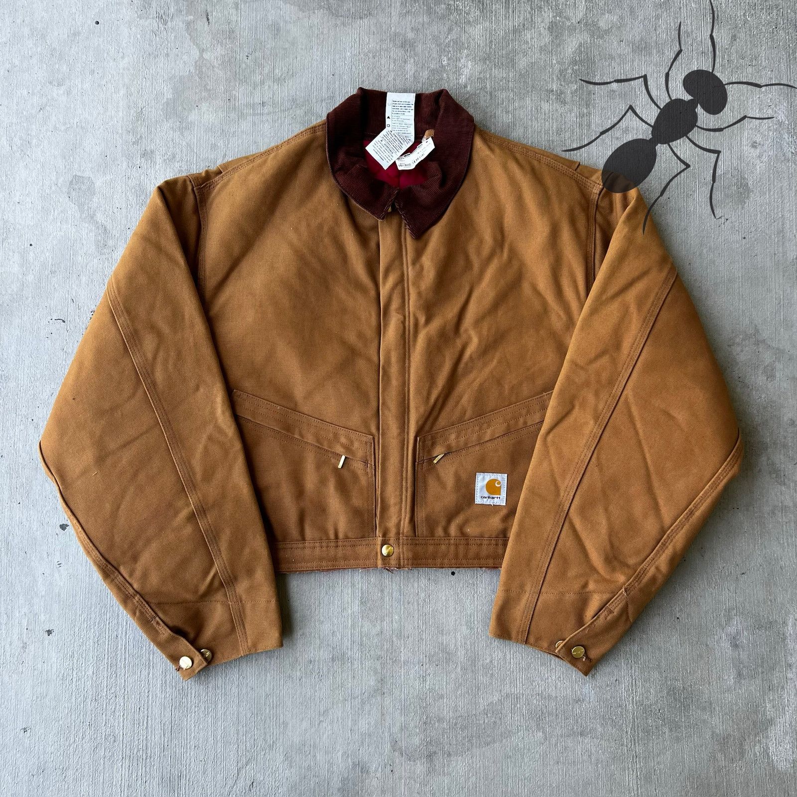 Carhartt × Vintage Carhartt cropped detroit style brown work wear jacket Size US XXL / EU 58 / 5 - 1 Thumbnail