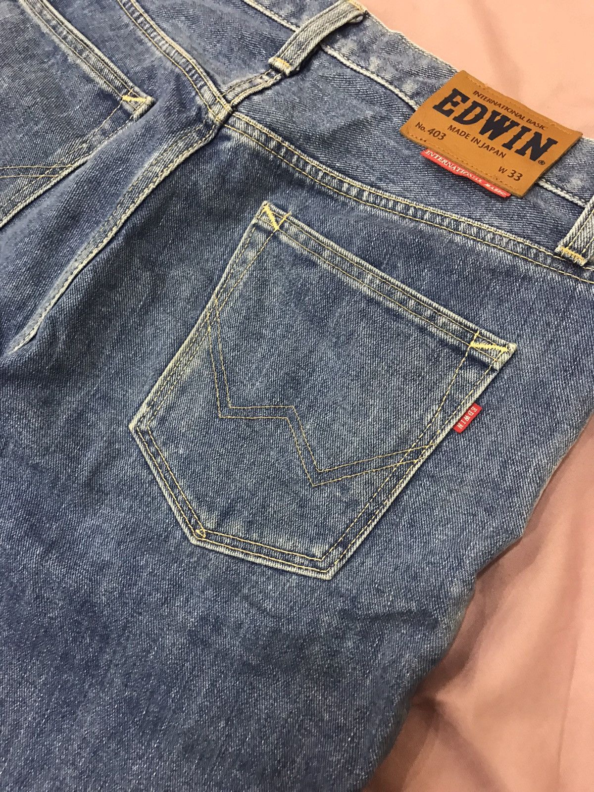 Edwin × Japanese Brand made in JAPAN EDWIN STRAIGHT JEANS Size US 33 - 5 Thumbnail