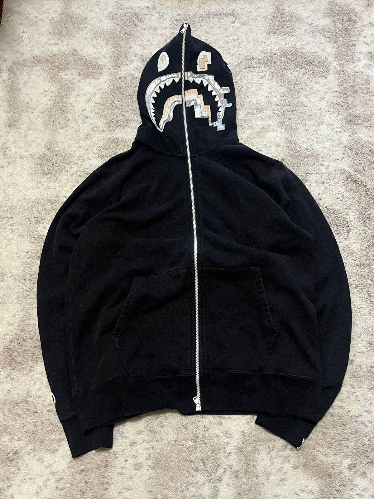 Bape Bape Digital Shark Full Zip Hoodie Size US XL / EU 56 / 4 - 1 Thumbnail