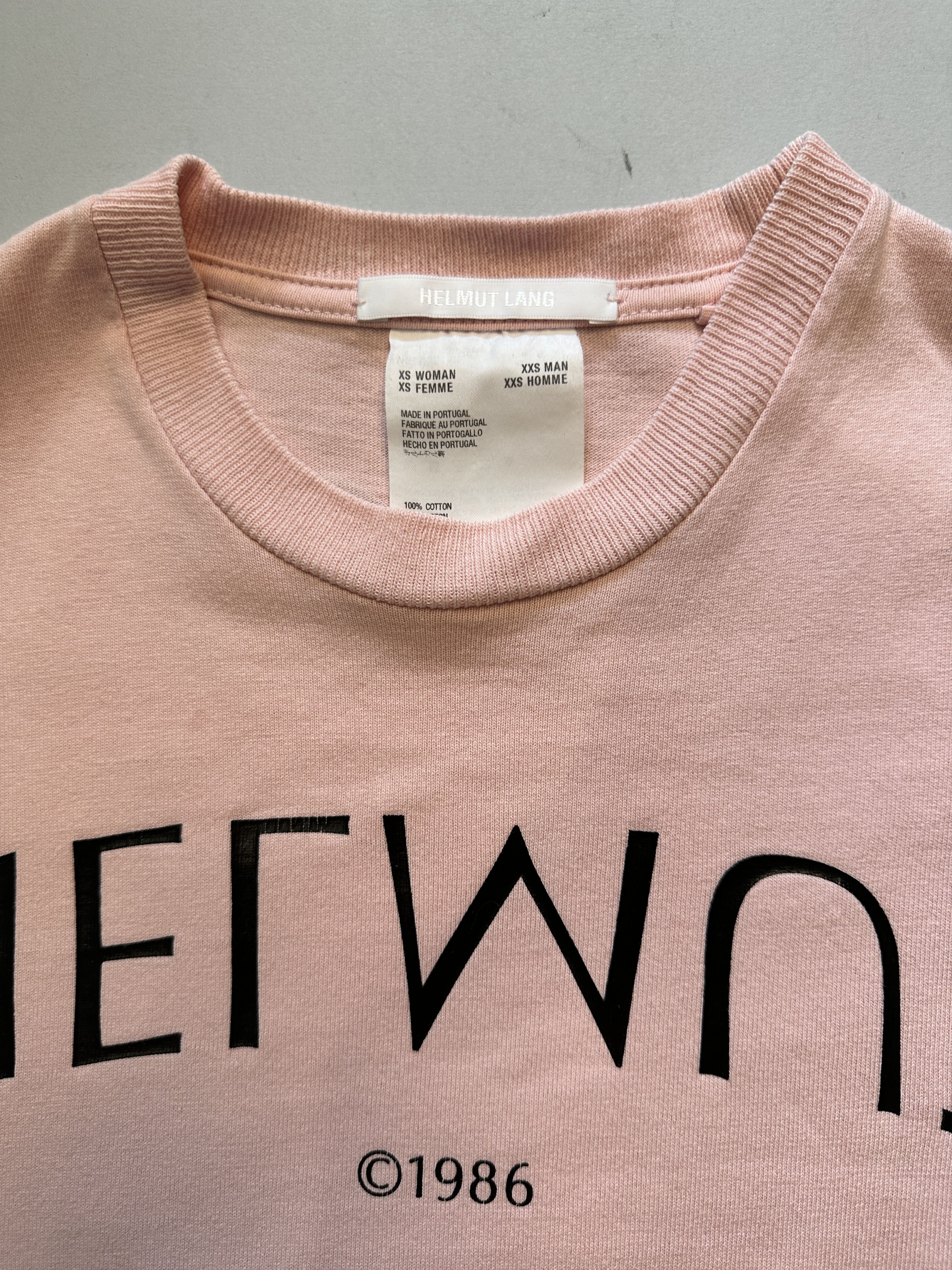 Helmut Lang Helmut Lang Slim-Fit Logo-Print Cotton-Jersey T-Shirt Size XS / US 0-2 / IT 36-38 - 3 Thumbnail