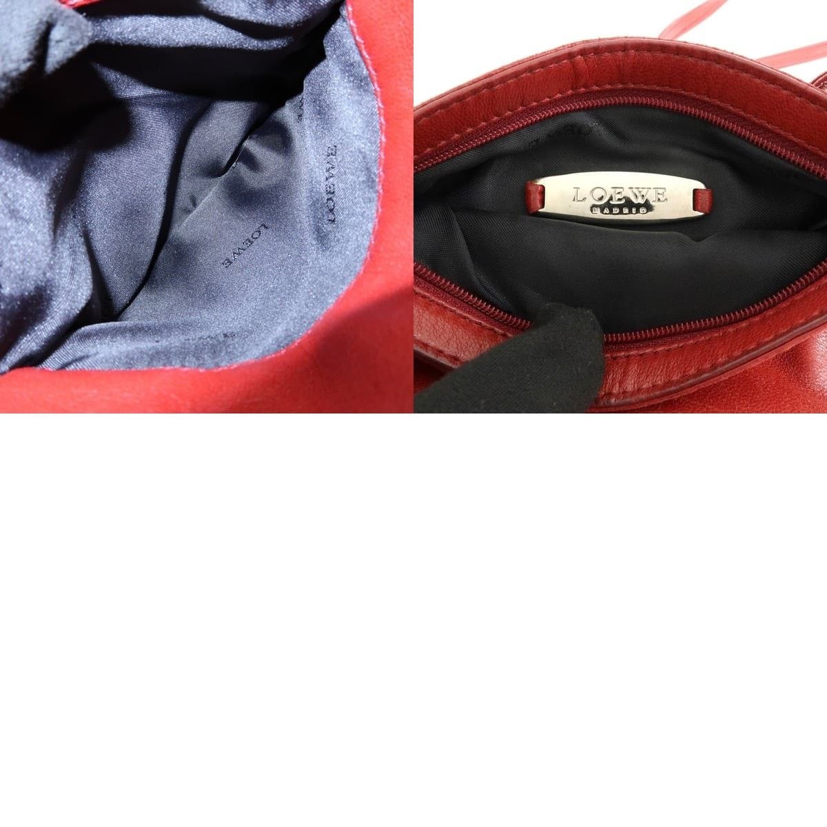 Loewe Loewe Anagram Nappa Leather Crossbody Bag Red Size ONE SIZE - 8 Thumbnail