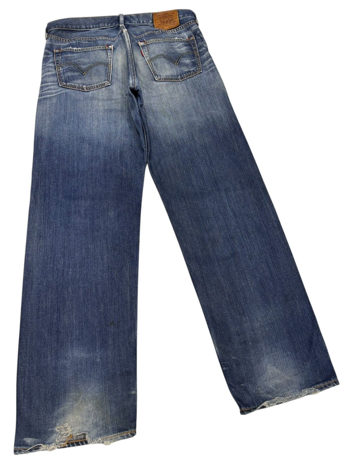Kapital 💥BAGGY💥VTG LEVIS 703 BAGGY JEANS DISTRESSED DENIM LOOSE FIT Size US 36 / EU 52 - 4 Thumbnail