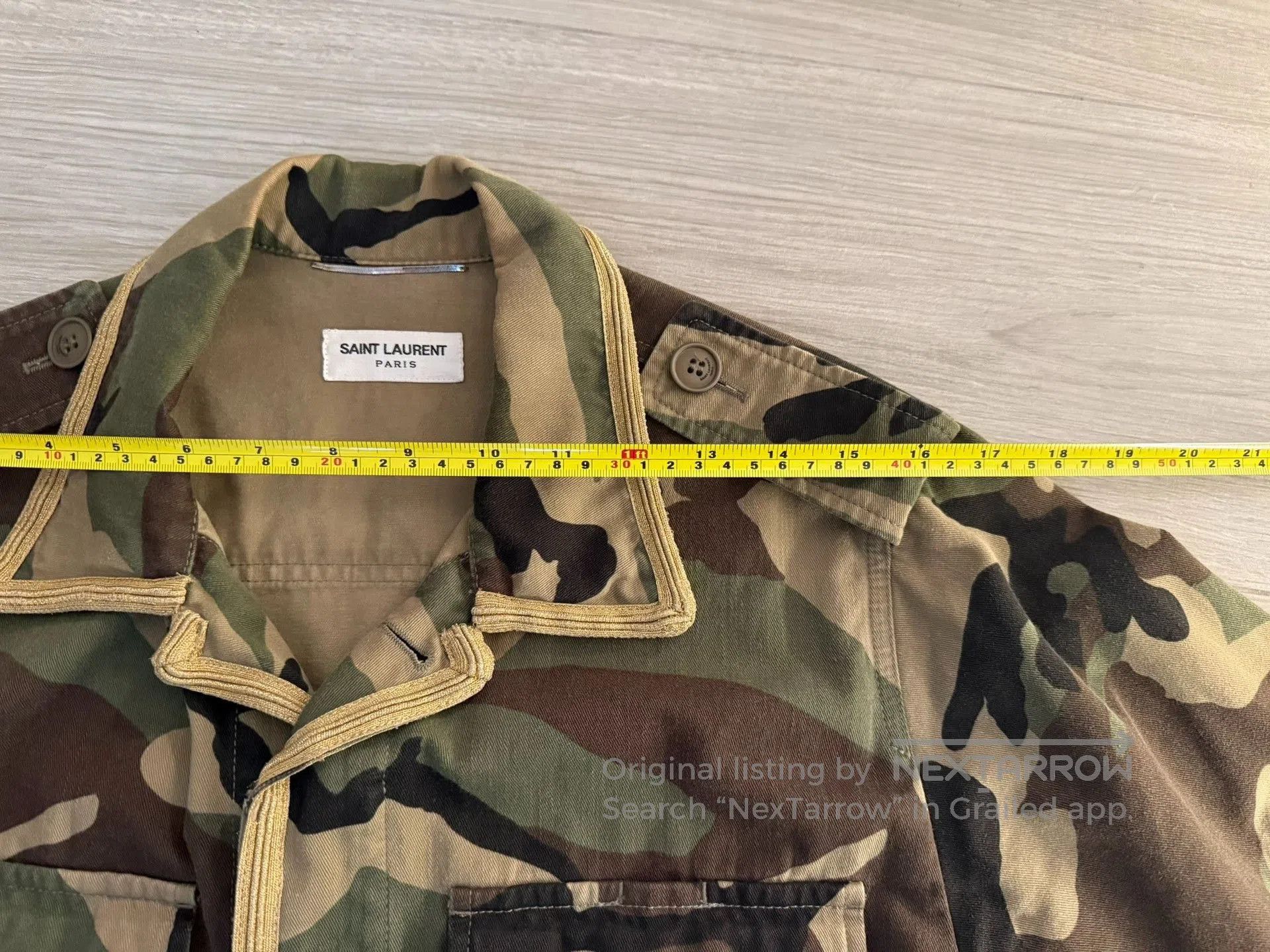 Saint Laurent Paris Saint Laurent Hedi Slimane Camouflage Jacket. Size US S / EU 44-46 / 1 - 5 Thumbnail