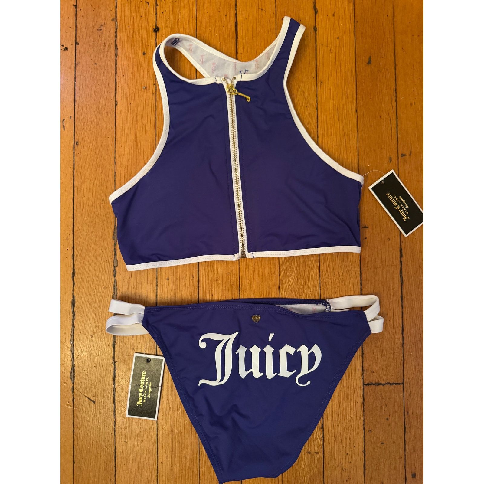 Juicy Couture New NWT Juicy Couture Black Label 2pc Swimwear Ladies L Size ONE SIZE - 3 Thumbnail