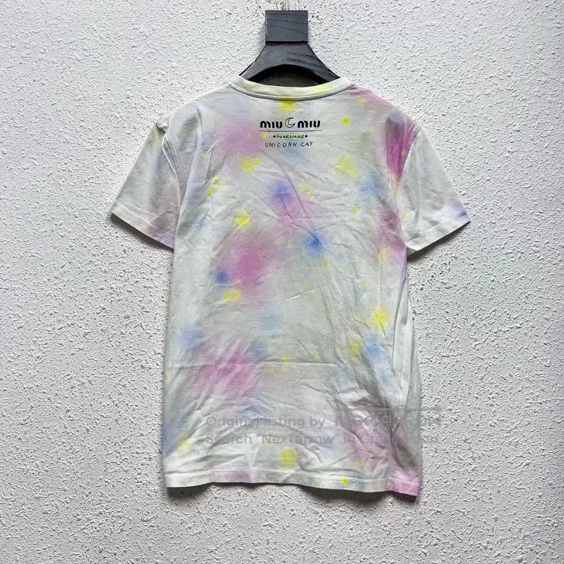 Miu Miu Miu Miu Unicorn Cat Print T-Shirt . Size M / US 6-8 / IT 42-44 - 2 Thumbnail