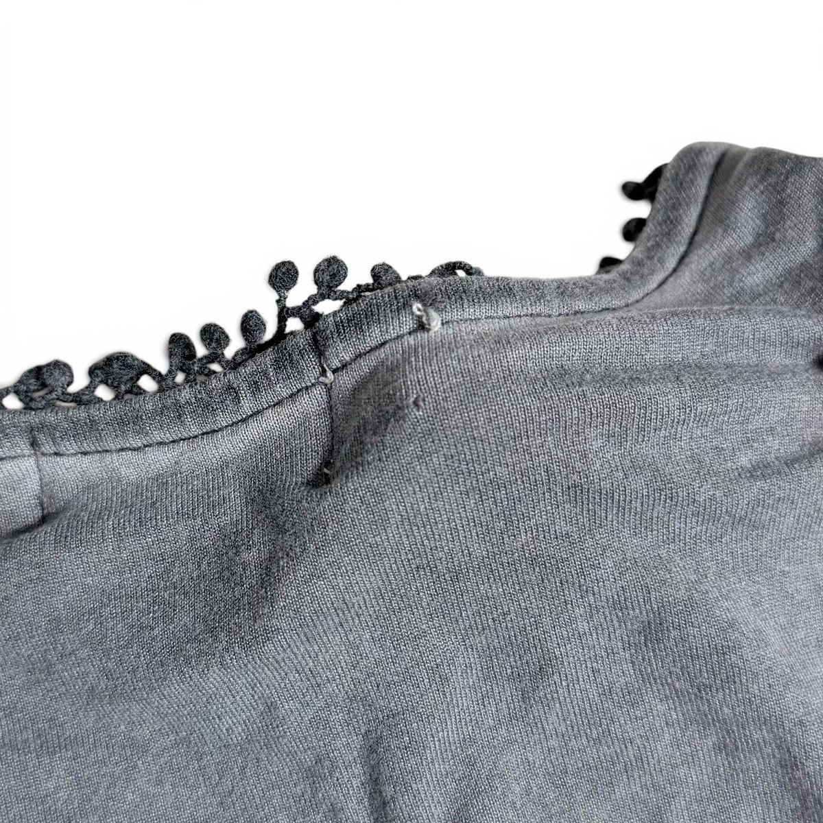 Style & Co Style & Co. Gray Layered Crochet Trim Tank Top Size M / US 6-8 / IT 42-44 - 15 Thumbnail