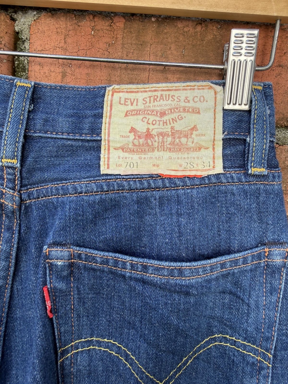Levi's Vintage Clothing W28x31 vintage LVC 701 redline big E levi’s Size US 28 / EU 44 - 6 Thumbnail