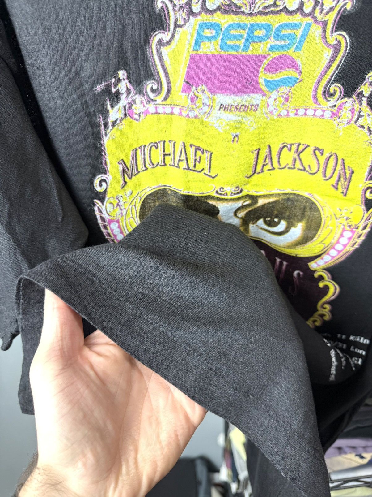 Band Tees 90s Michael Jackson Dangerous Tour 1992 TShirt Single Stitch Size US XXL / EU 58 / 5 - 12 Thumbnail