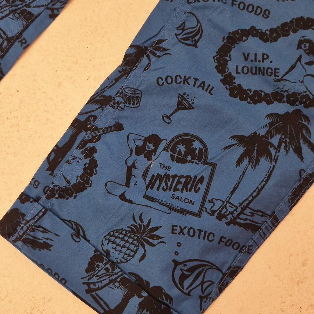 Hysteric Glamour × Other Hysteric Glamour His Girl Aloha All-Over Print Blue Easy Pan Size 24" / US 00 / IT 34 - 5 Thumbnail
