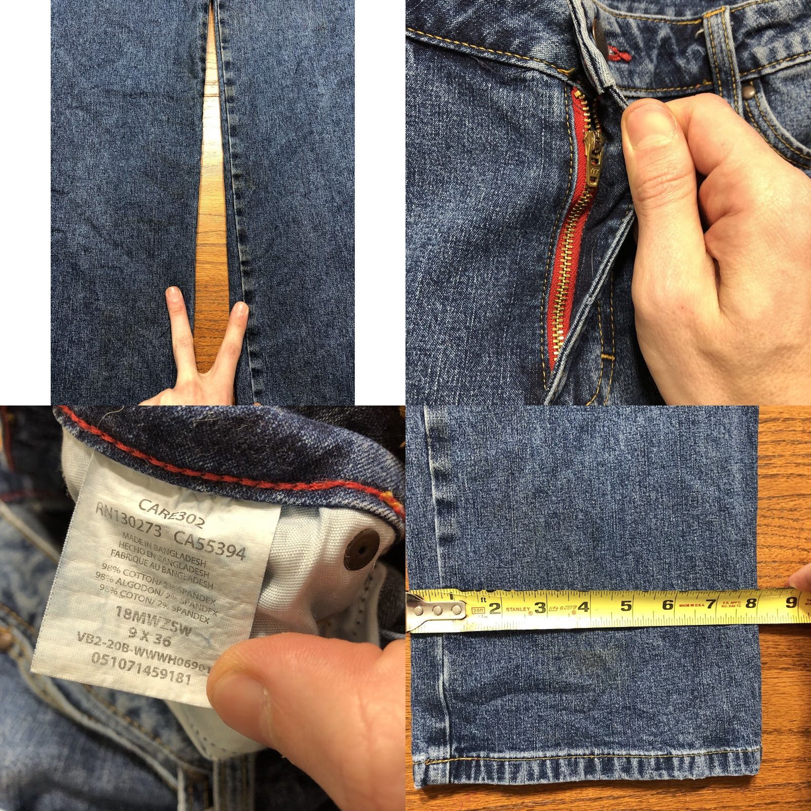 Wrangler Vtg Wrangler Cowboy Cut Slim High Rise Jeans 18MWZ Womens 9 X 35 Blue Western Slim Jeans Womens 9 X35 Blue Size 30" / US 8 / IT 44 - 8 Thumbnail