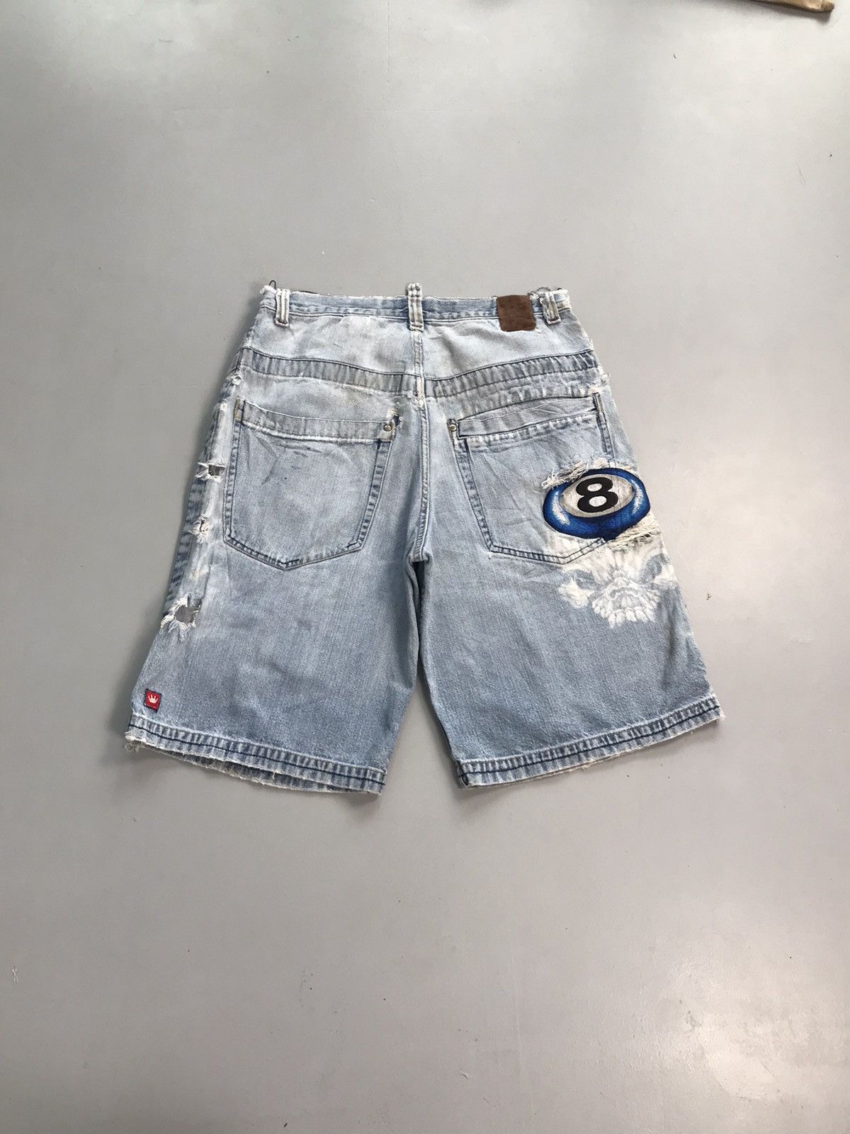 JNCO Vintage Jnco embroidered distressed jort Size US 34 / EU 50 - 2 Thumbnail