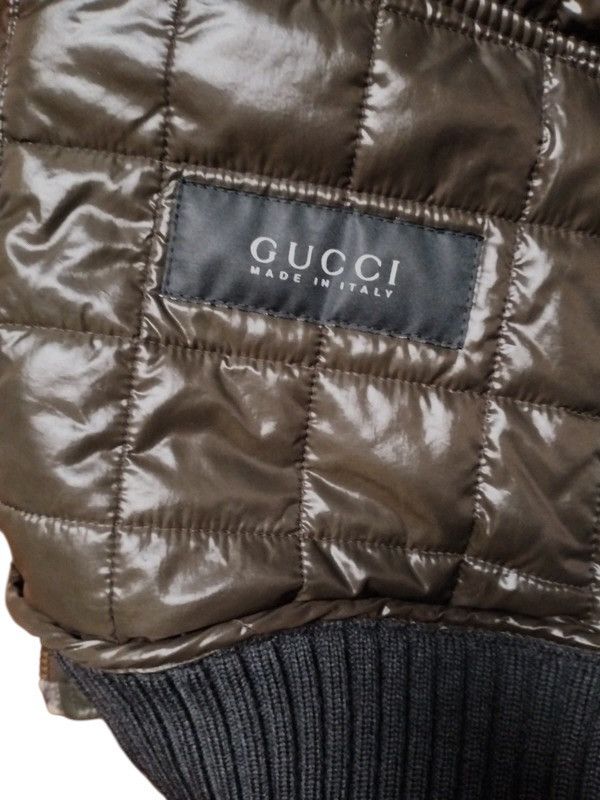 Gucci Gucci Quilted Nylon Bomber w/ Leather Details, Late 2000s Size US L / EU 52-54 / 3 - 6 Thumbnail