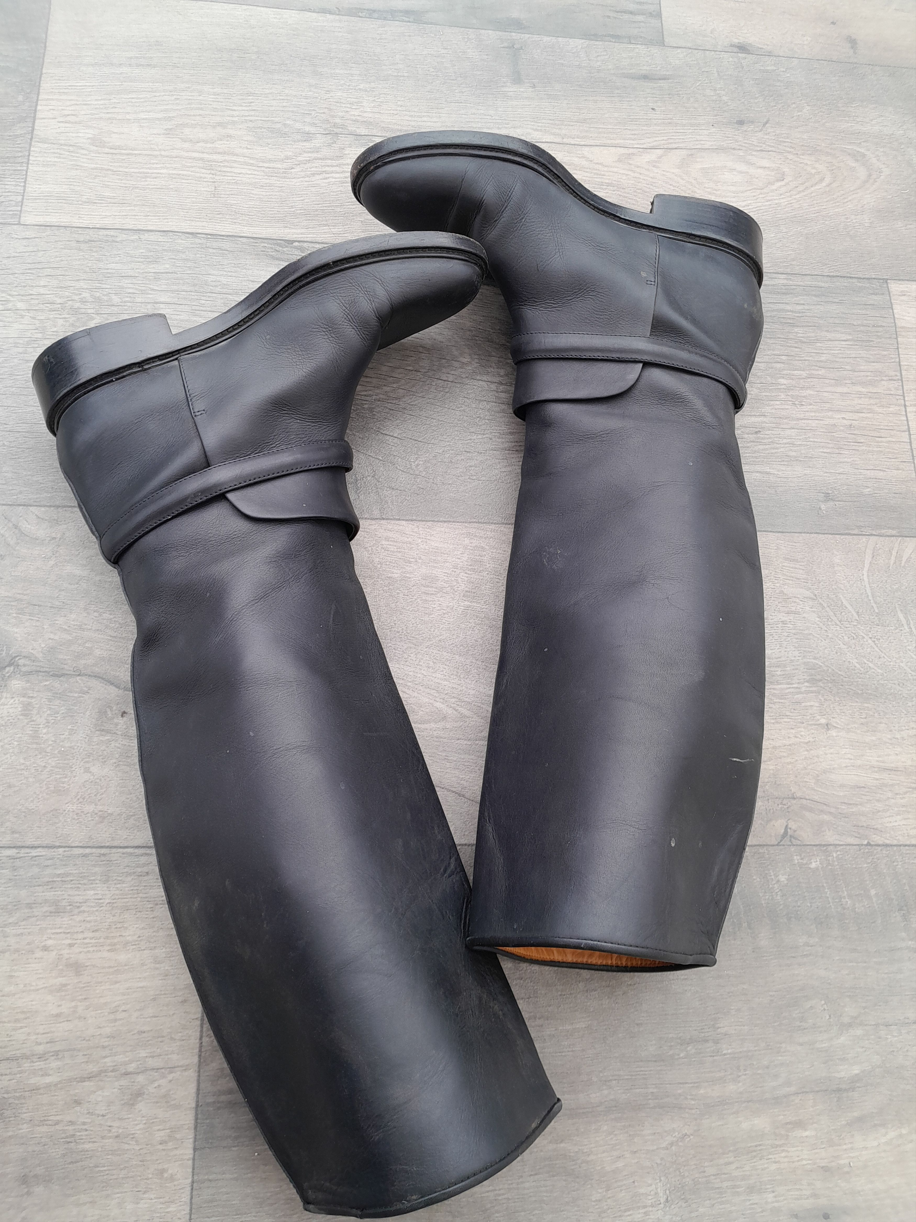Balenciaga Balenciaga black leather riding boots Size US 8.5 / IT 38.5 - 2 Thumbnail