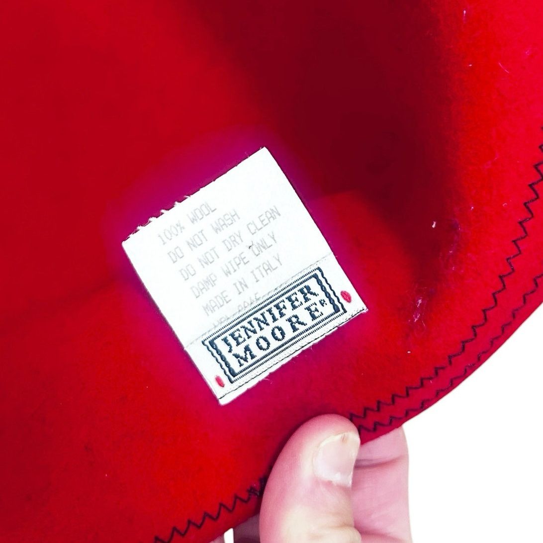 Other Vintage Jennifer Moore Red Wool Hat Size ONE SIZE - 3 Thumbnail