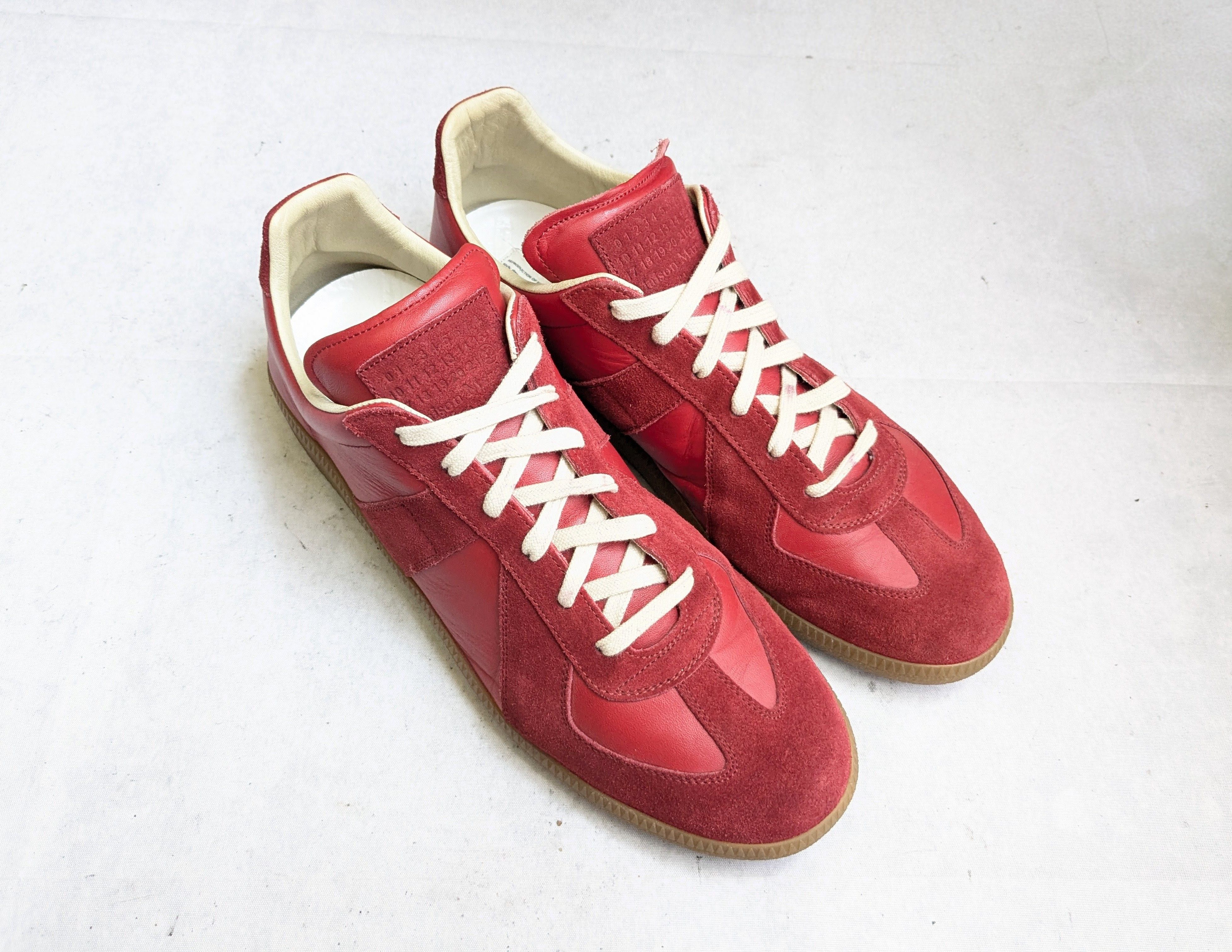 Maison Margiela Maison Margiela Replica GAT Red 12 45 Low Tops Gum Size US 12 / EU 45 - 4 Thumbnail