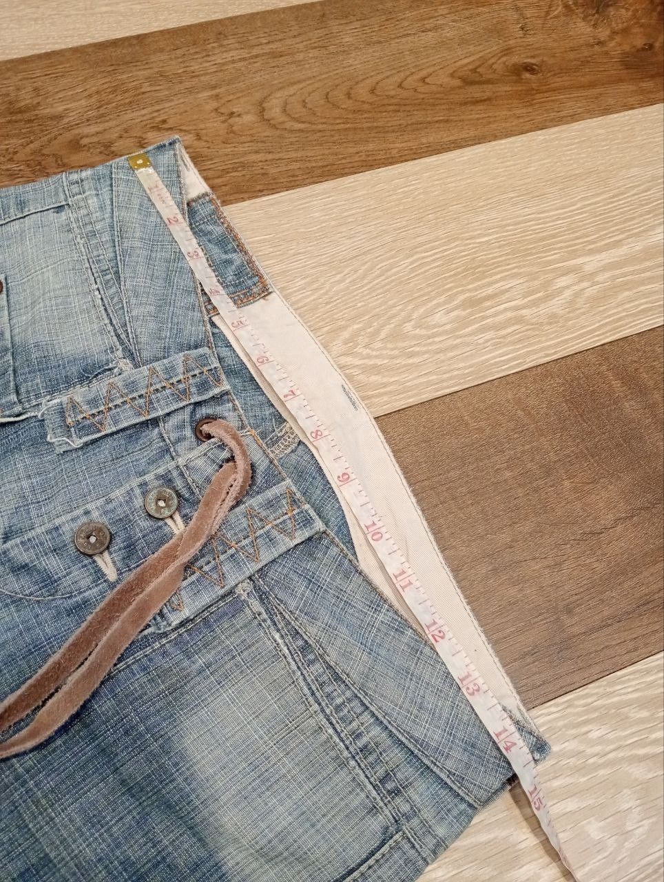 Marithe + Francois Girbaud MARITHE FRANCOIS GIRBAUD BANDAGE DENIM FLARED PANTS Size 29" - 12 Thumbnail