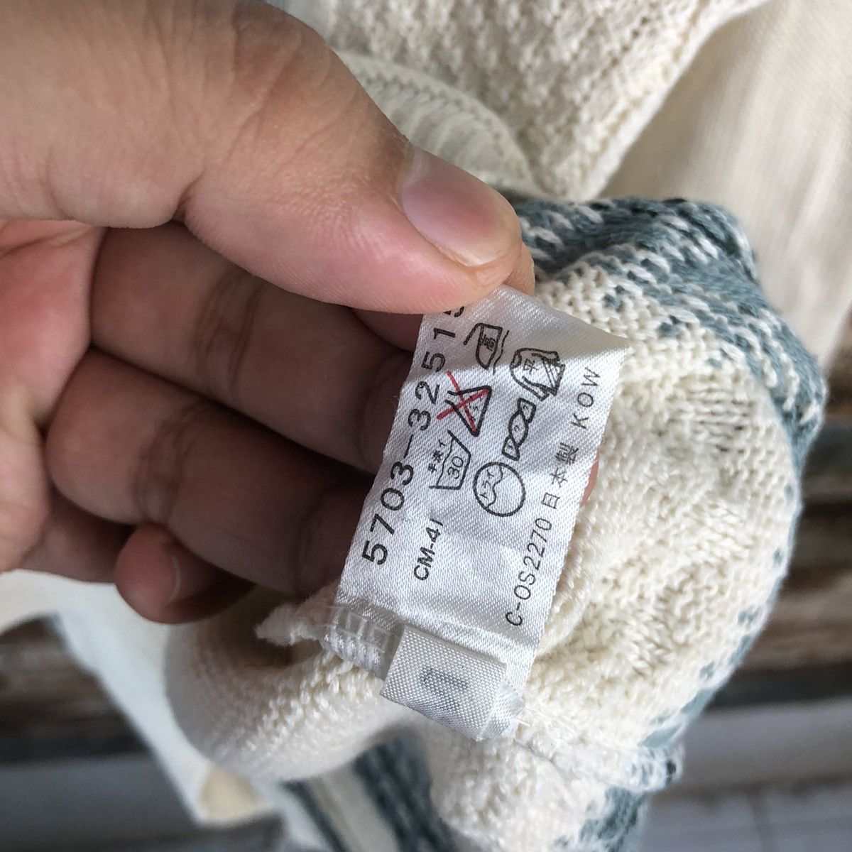 Homespun Knitwear DL Guy vintage japan stripe White sweatshirt Knitwear #C752 Size US M / EU 48-50 / 2 - 11 Thumbnail