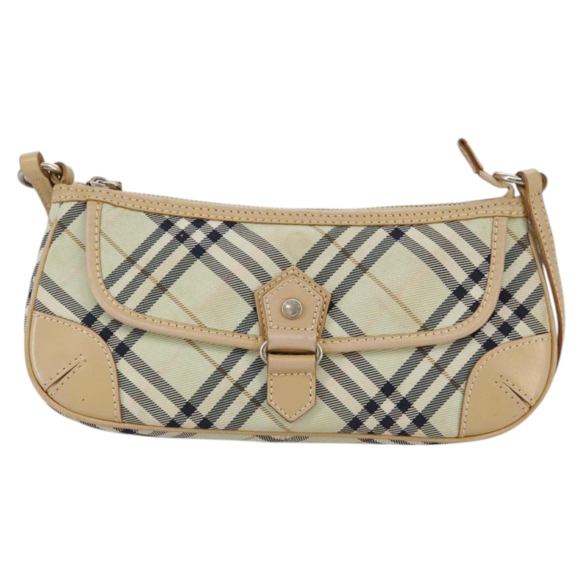 Burberry Nova Check Beige Canvas Shoulder Bag (Pre-Owned) Size ONE SIZE - 1 Thumbnail