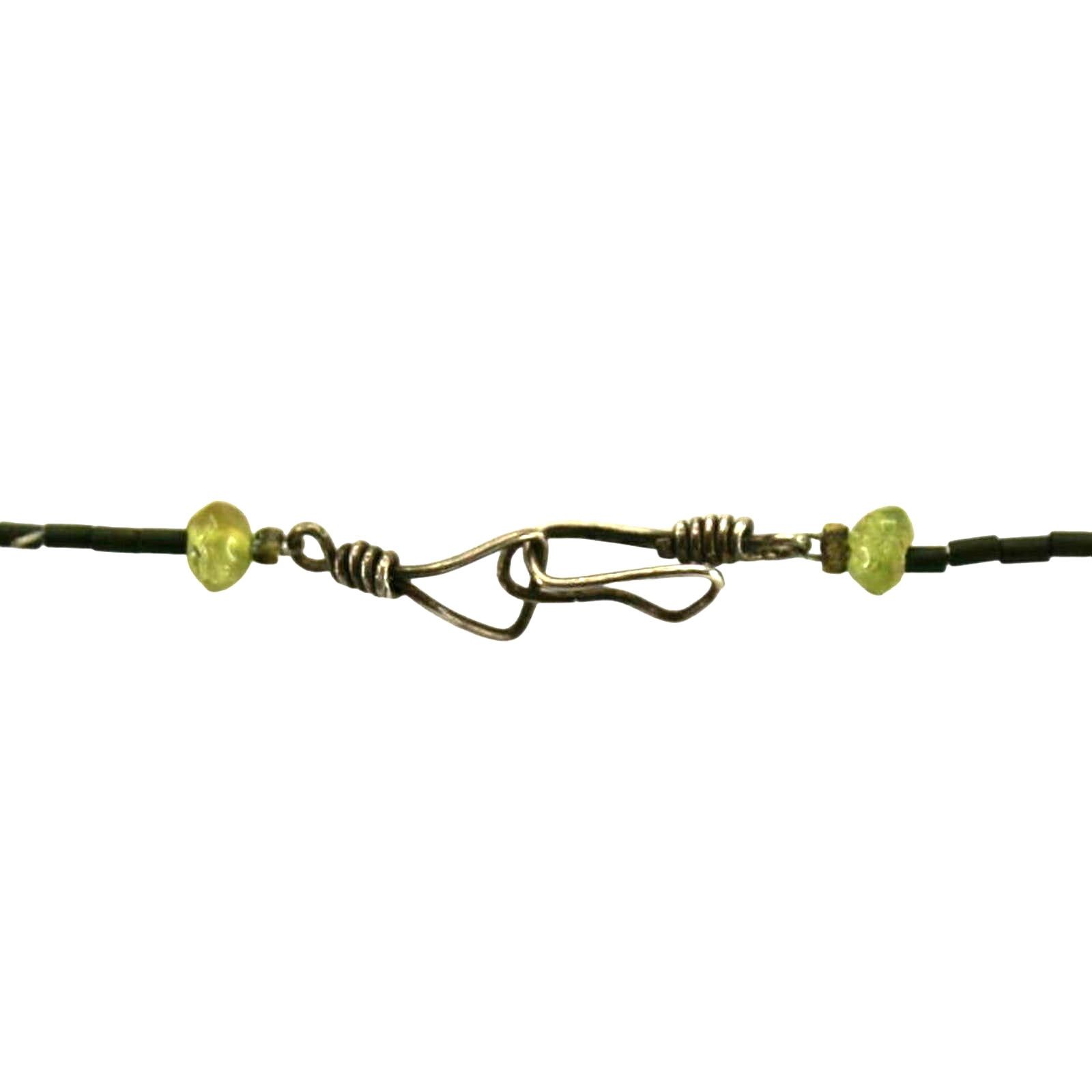 Other Nephrite Jade Peridot White Glass Bead Necklace • Handmade Size ONE SIZE - 3 Thumbnail