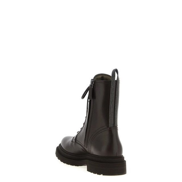 Brunello Cucinelli BRUNELLO CUCINELLI Brown Leather Ankle Boots New & Authentic Size US 10 / IT 40 - 3 Thumbnail