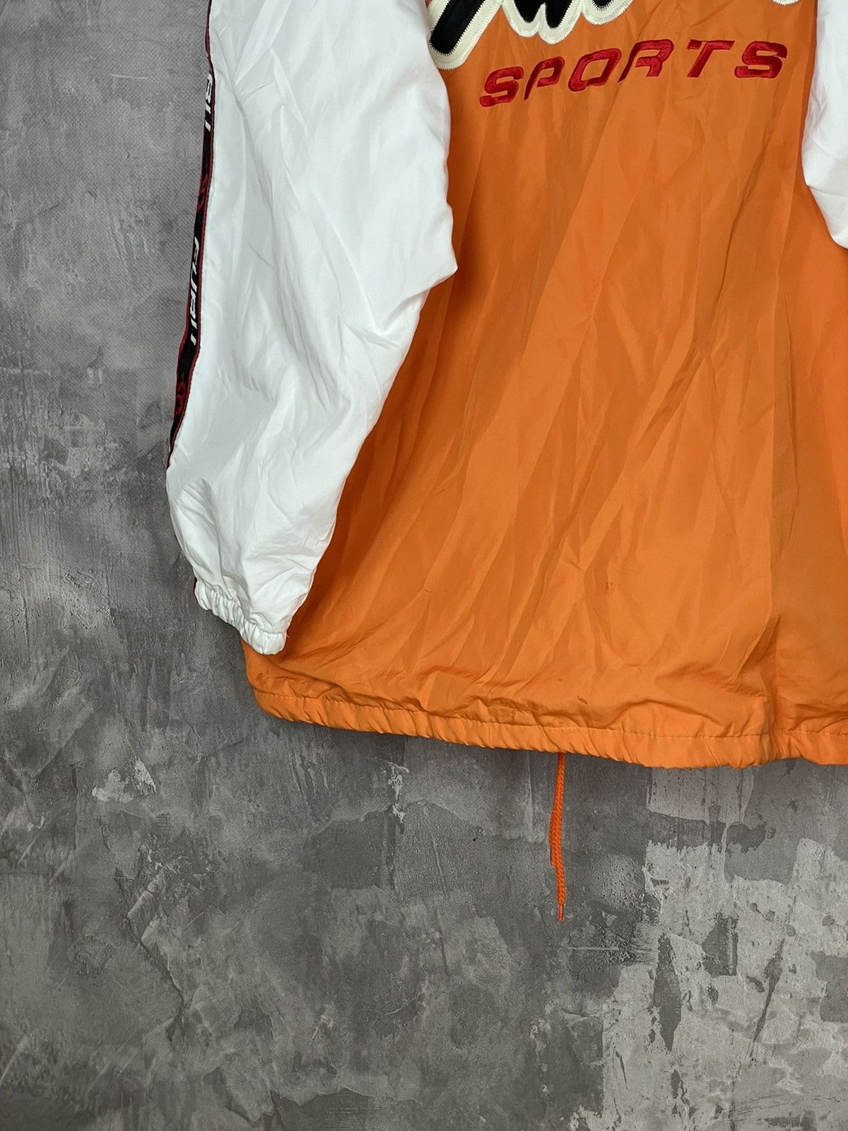 Designer × Fubu × Vintage FUBU SPORTS JACKET OVERSIZED NYLON SIZE L ORANGE Size US L / EU 52-54 / 3 - 5 Thumbnail