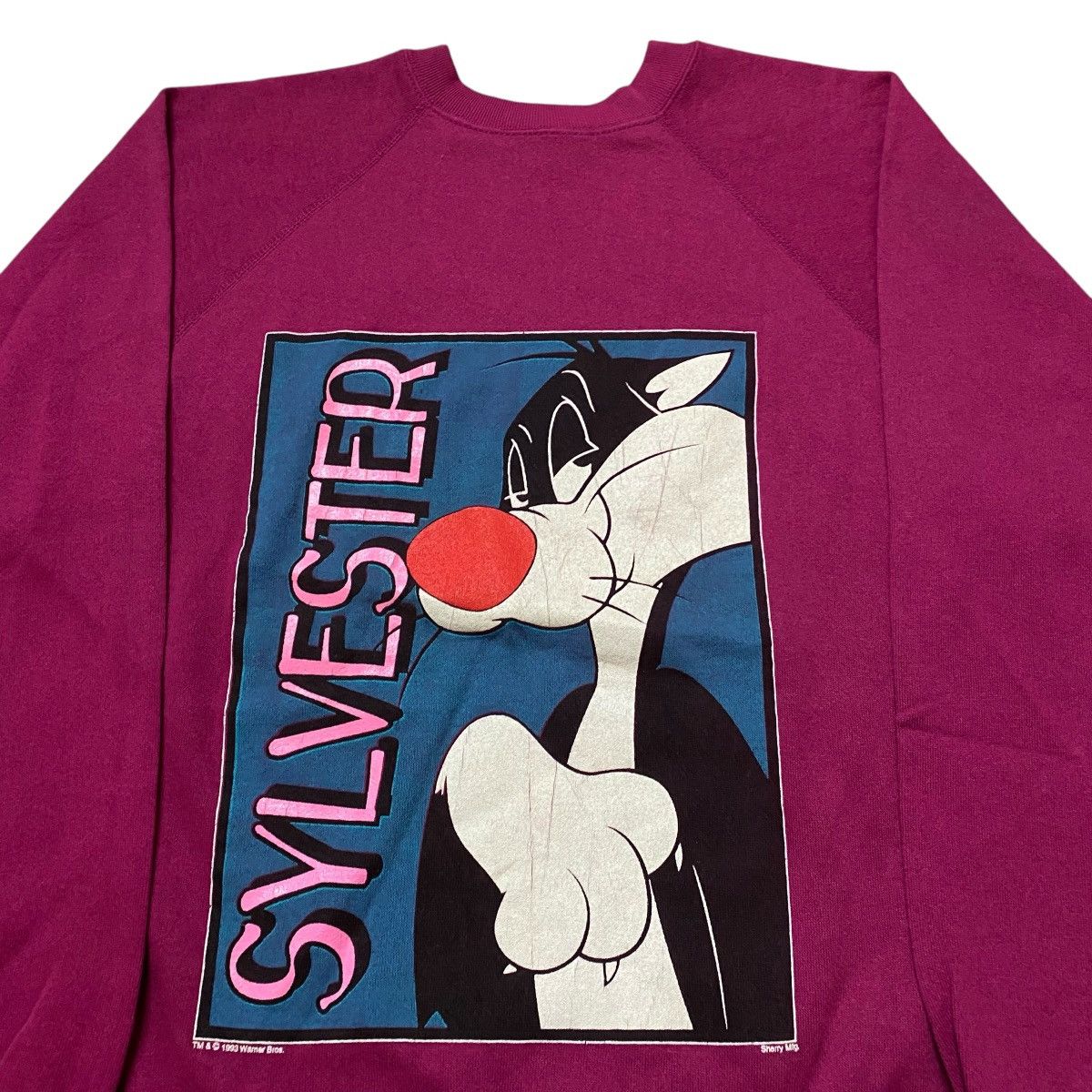 Vintage × Warner Bros Vintage 90's Warner Bros Sylvester Sweatshirts Size US L / EU 52-54 / 3 - 3 Thumbnail