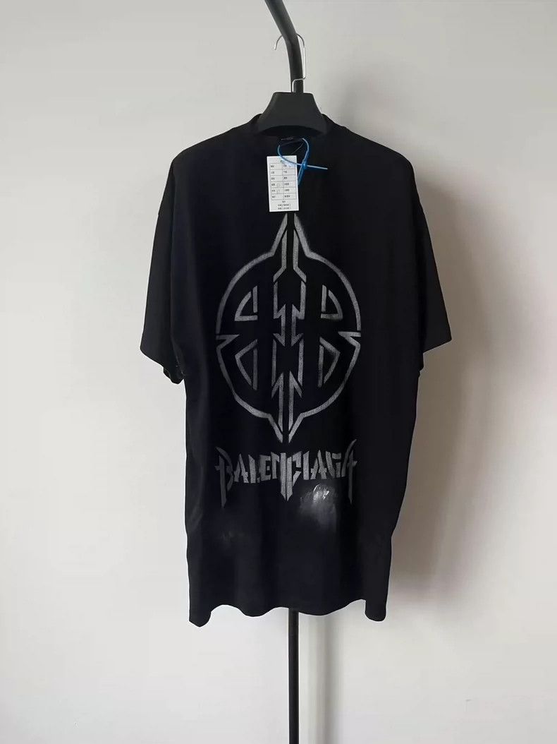 Balenciaga Balenciaga Logo Print Crewneck Short-Sleeve T-shirt - dmc Size US S / EU 44-46 / 1 - 1 Thumbnail