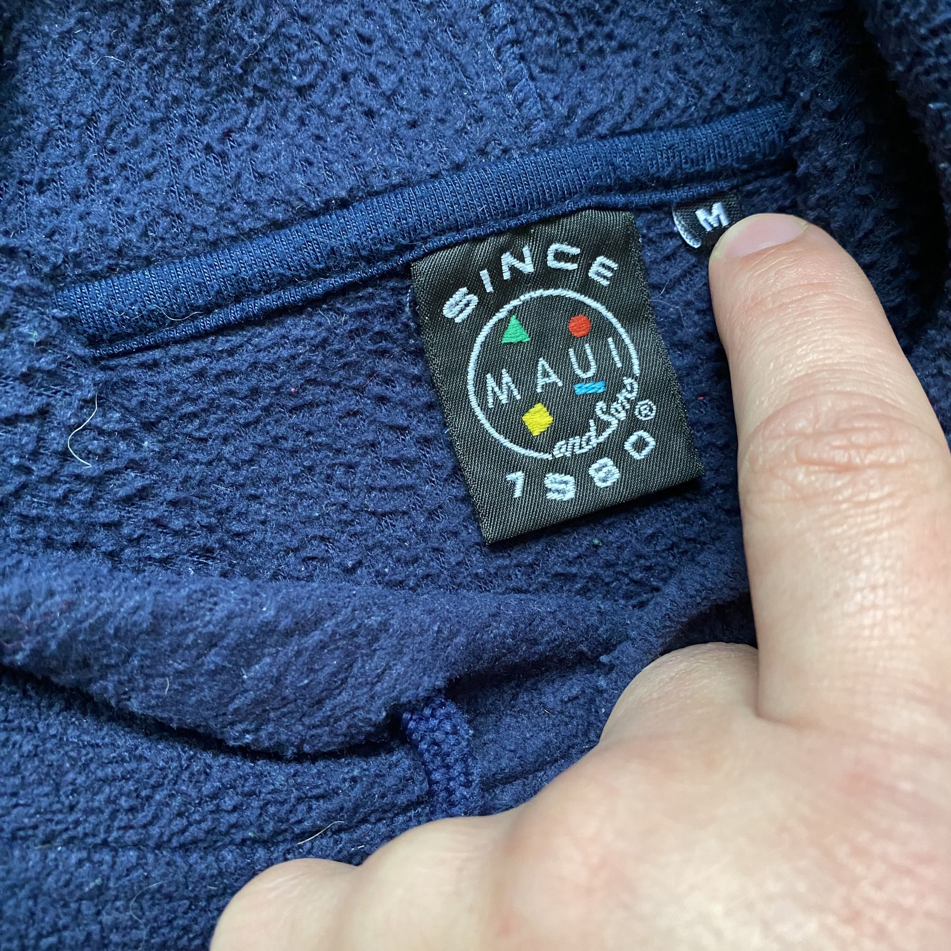 Maui and Sons Vintage 90s Maui And Sons Fleece Hoodie Surf outdor stule Size US M / EU 48-50 / 2 - 6 Thumbnail