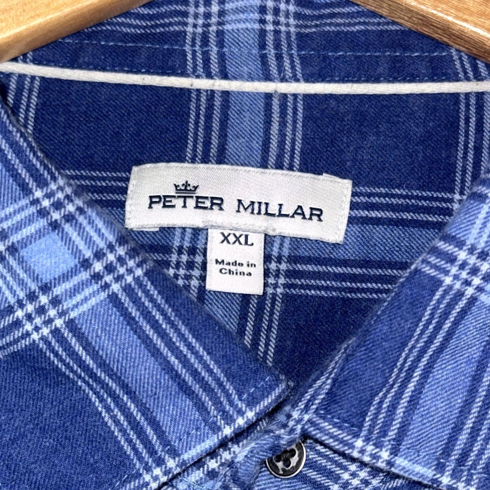 Peter Millar VINTAGE? No. Peter Millar Shirt Mens 2XL Blue Plaid Flannel Button Front Long Sleeve Shirt Mens 2XL Blue Plaid Flannel Button Front Long Sleeve Size US XXL / EU 58 / 5 - 4 Thumbnail