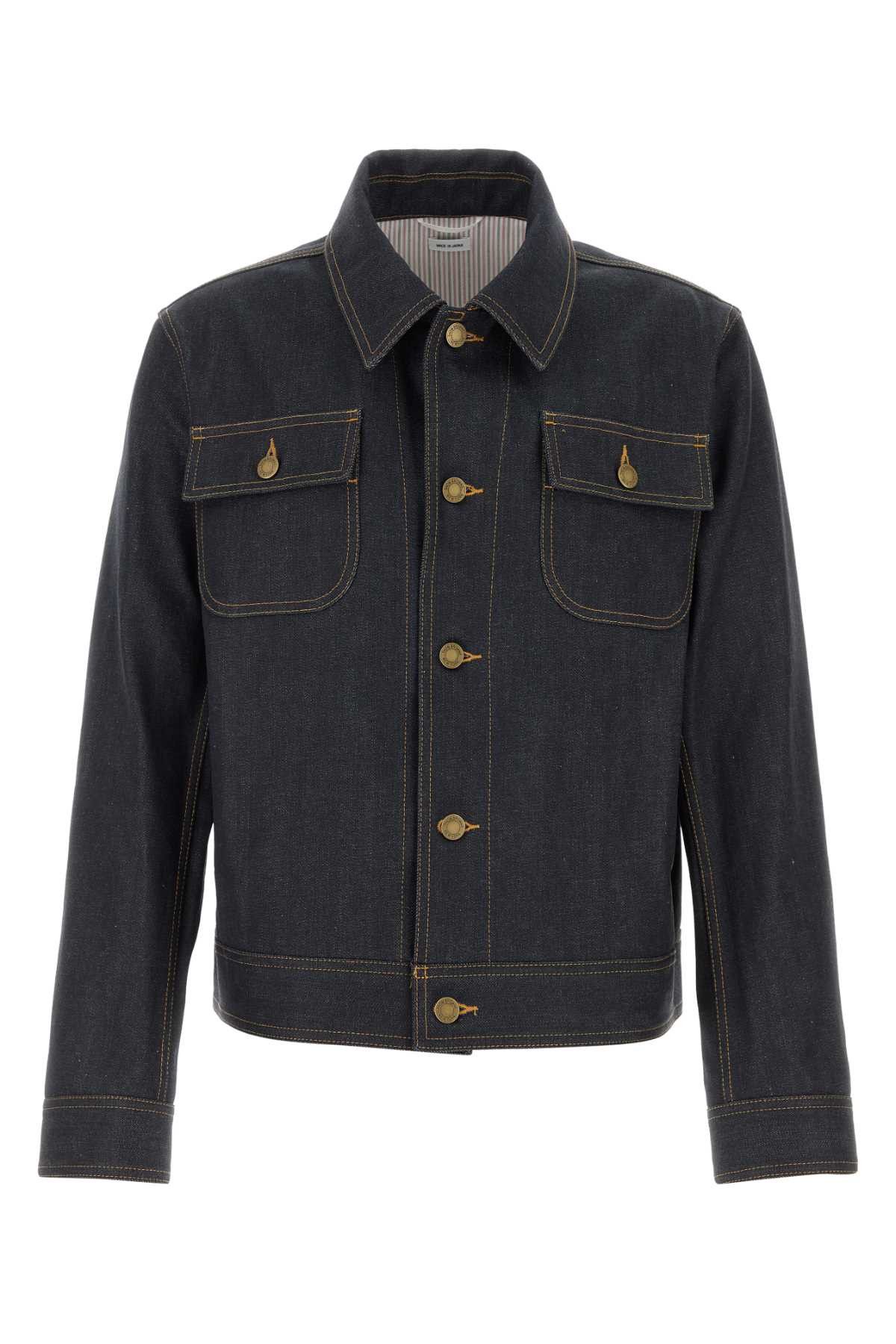 Thom Browne Dark Blue Denim Jacket Size US XL / EU 56 / 4 - 1 Thumbnail