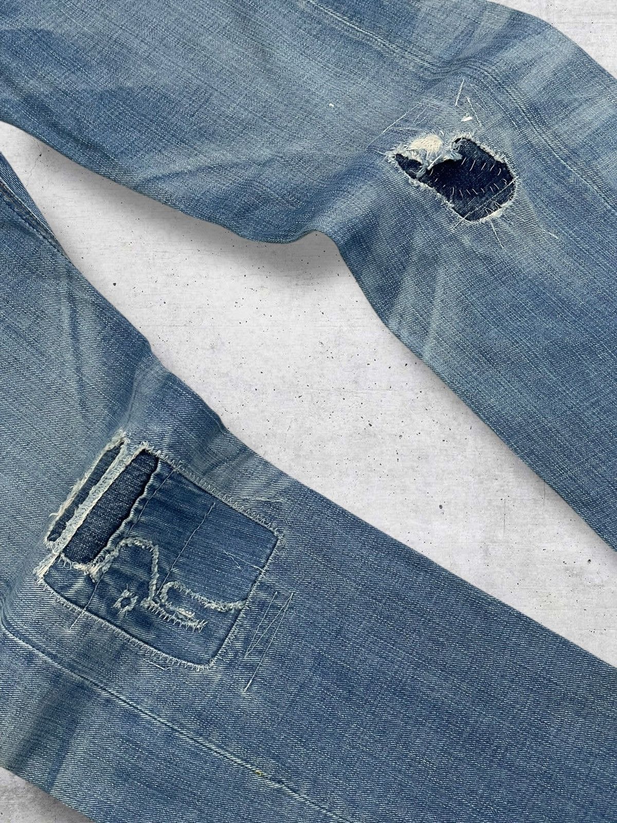 Rogan VINTAGE DESIGNER DISTRESSED PATCHWORK USA ROGAN DENIM STREET Size US 28 / EU 44 - 5 Thumbnail