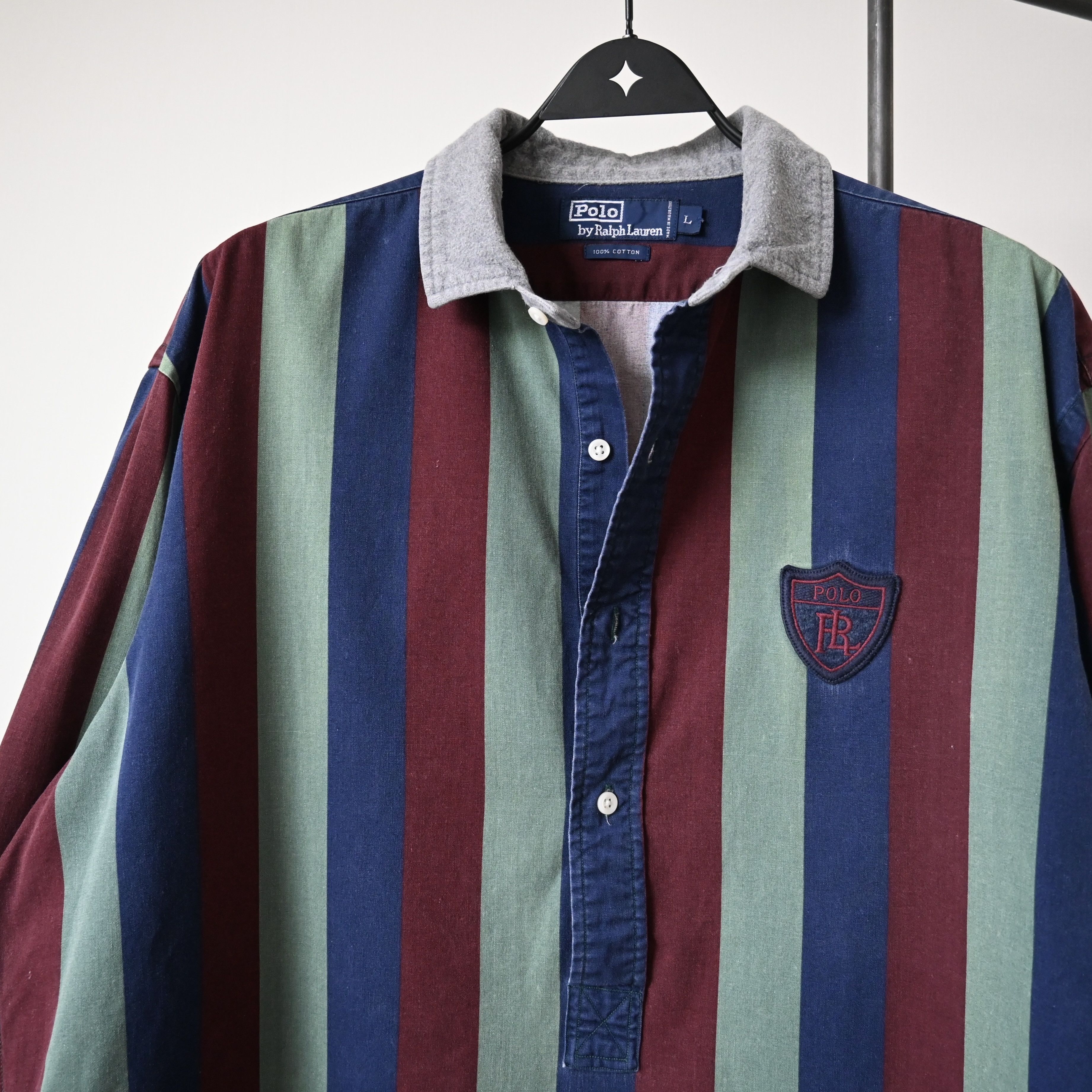 Polo Ralph Lauren VTG 1990s Polo by Ralph Lauren rugby uniform type shirt Size US L / EU 52-54 / 3 - 6 Thumbnail