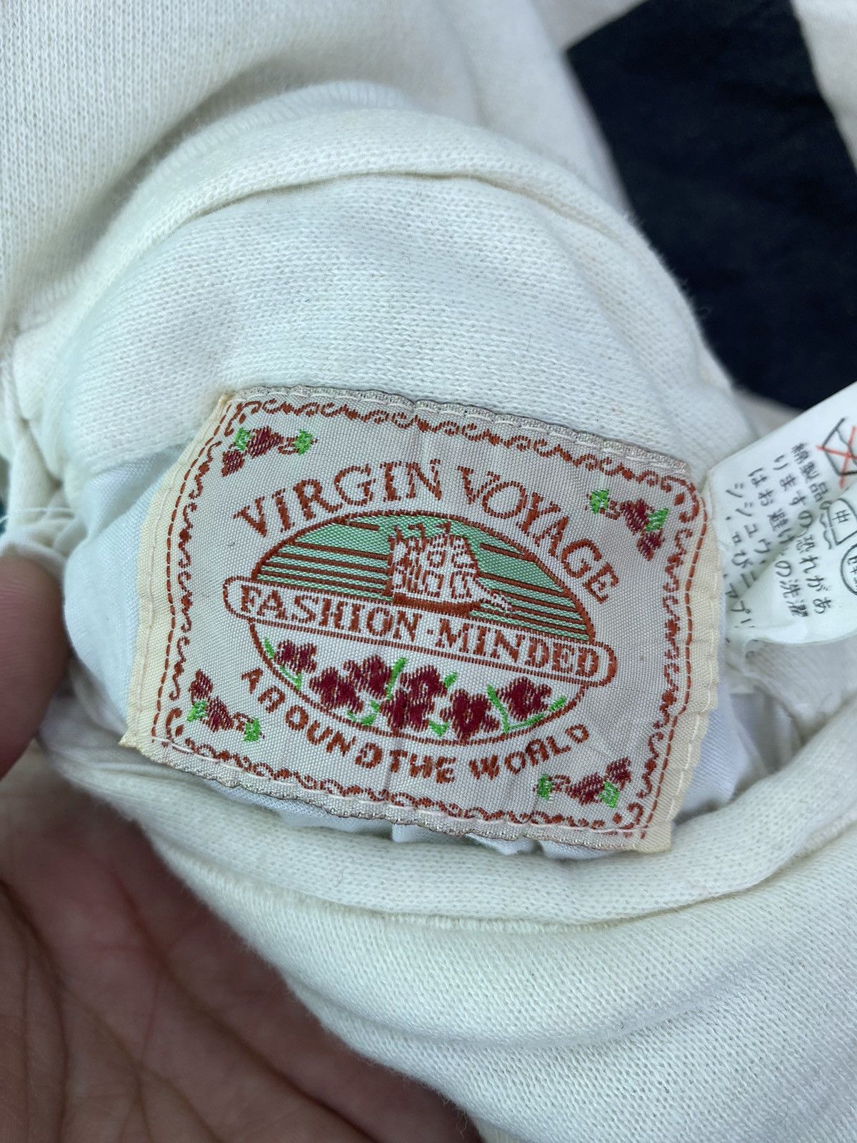Japanese Brand × Vintage Vtg 90s Virgin Voyage reversible varsity jacket Size US M / EU 48-50 / 2 - 7 Thumbnail