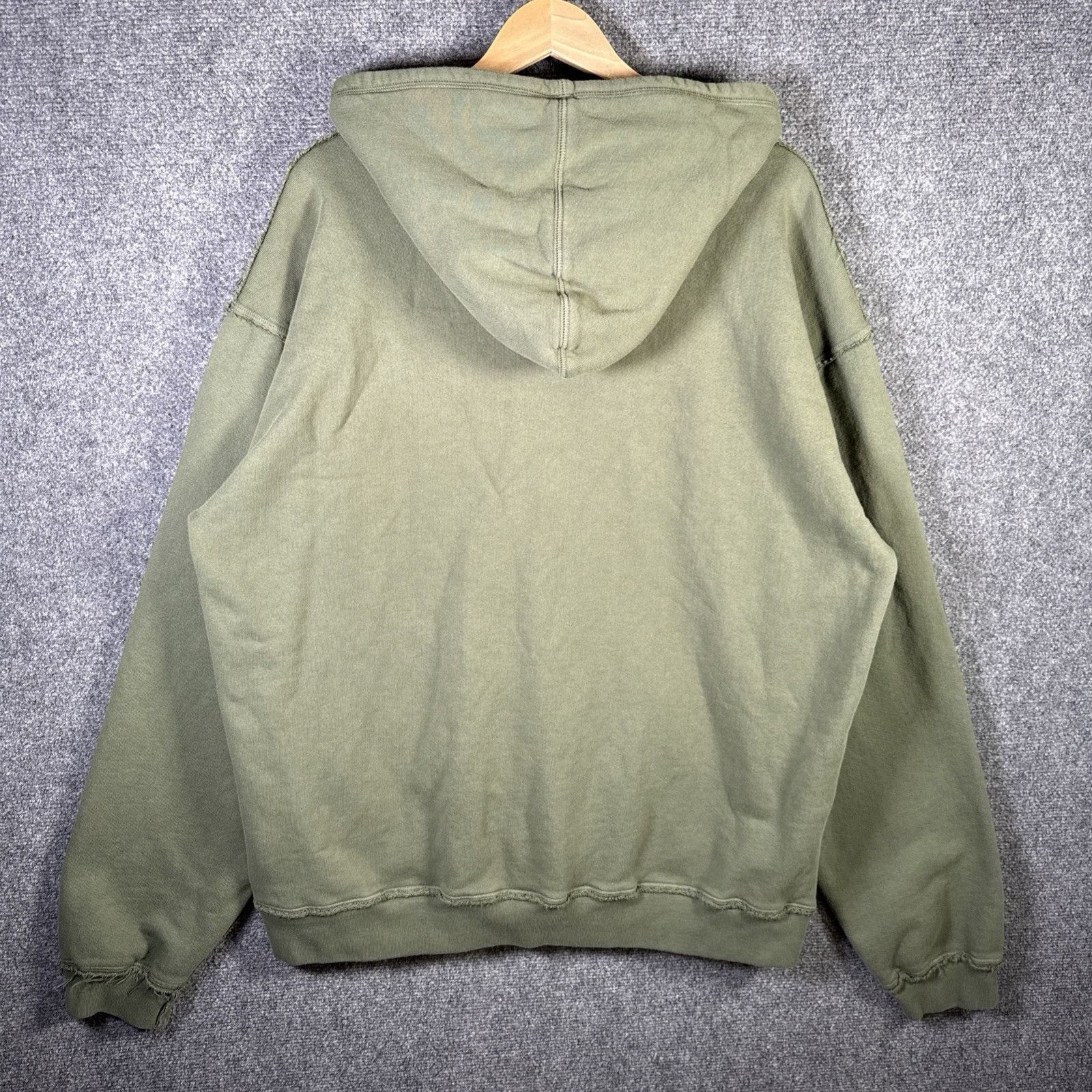 HIDDEN Hidden NYC Hoodie Adult 2XL Green Zip Up Thermal Baggy Hype Size US XXL / EU 58 / 5 - 2 Thumbnail