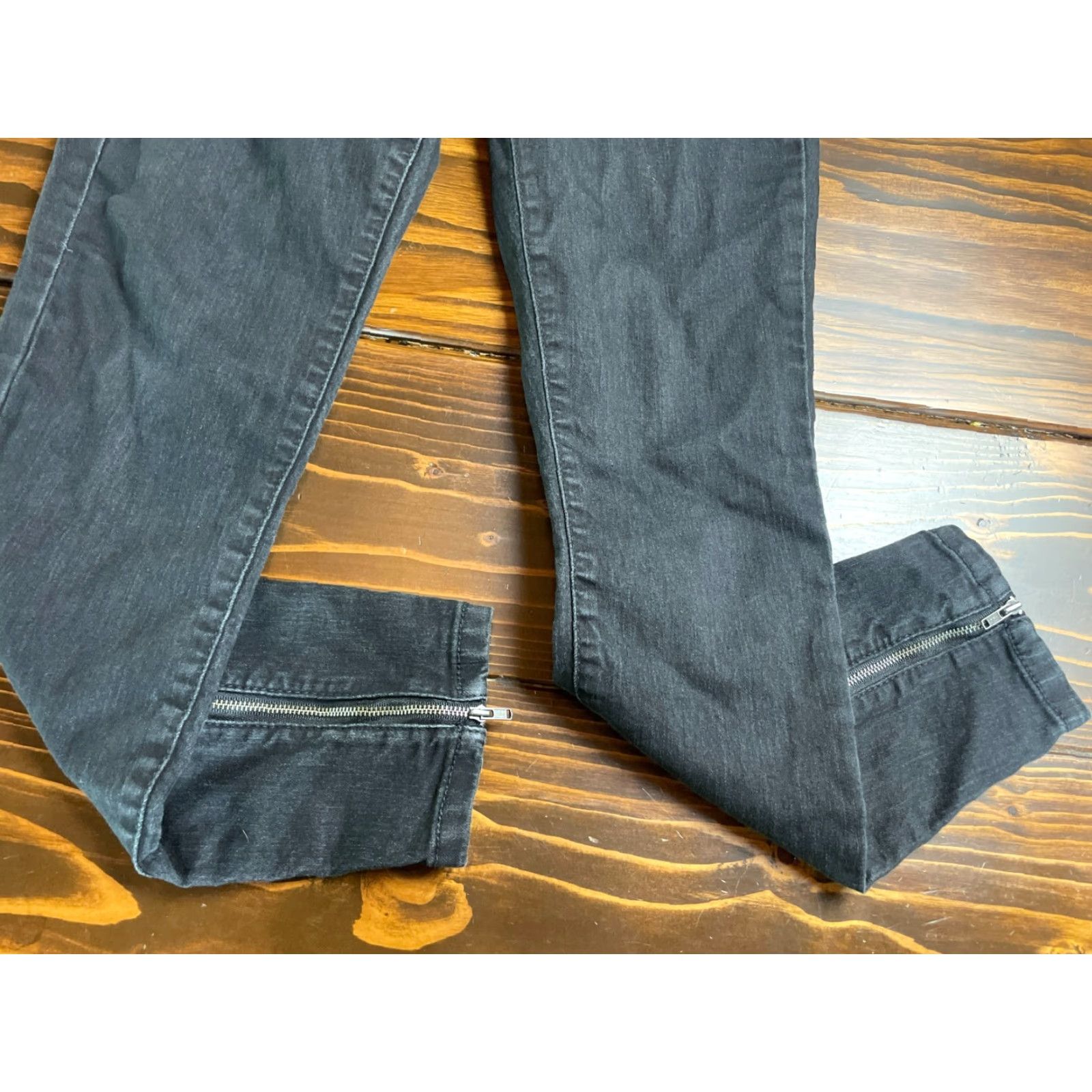 Mossimo Mossimo Jeans Women's 10 Black Ankle Zip High Waist Skinny Denim Jeans Women Sizes 10 Black Ankle Zip High Waist Skinny Denim Jeans Mossimo Size 32" / US 10 / IT 46 - 3 Thumbnail