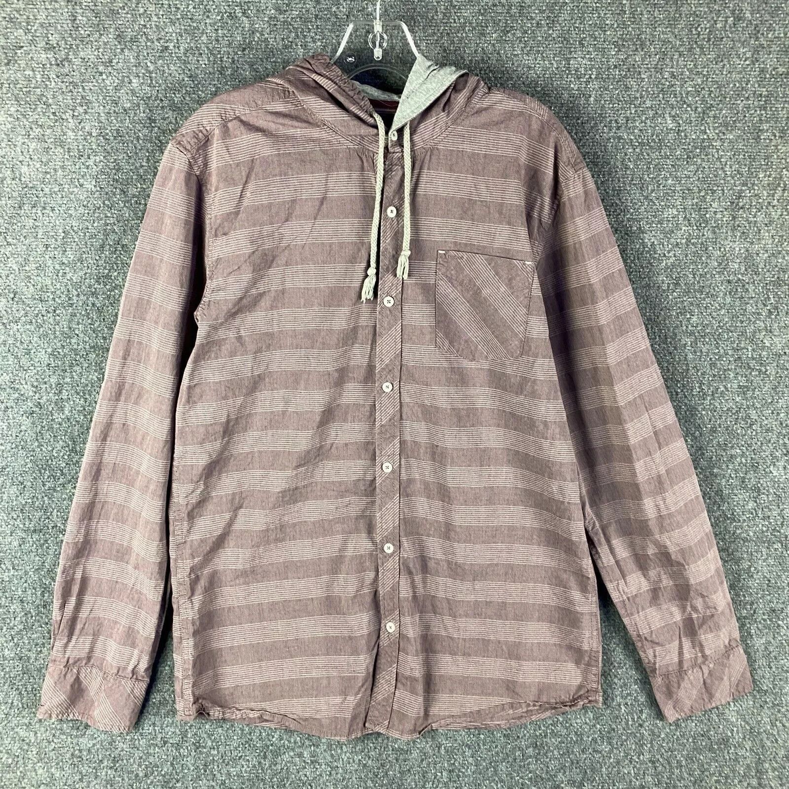 Buffalo David Bitton Buffalo David Bitton Shirt Men's Large Hooded Drawstring Size US L / EU 52-54 / 3 - 1 Thumbnail