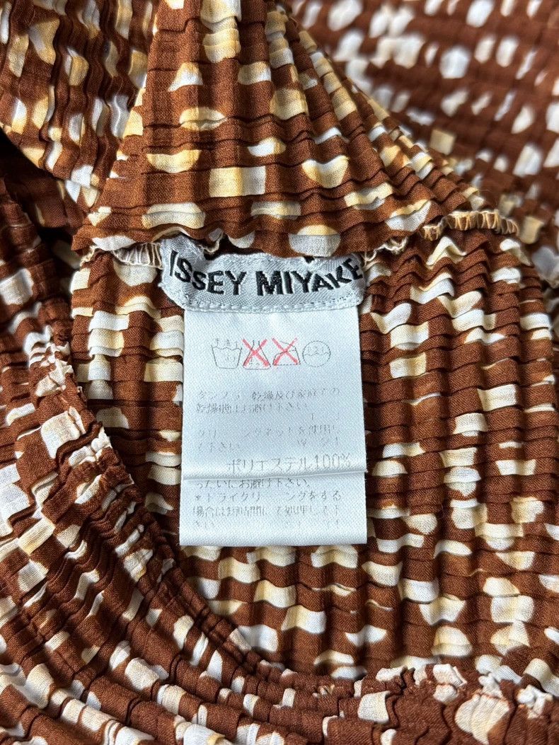 Issey Miyake Issey Miyake Khaki polka dot top Size M / US 6-8 / IT 42-44 - 3 Thumbnail